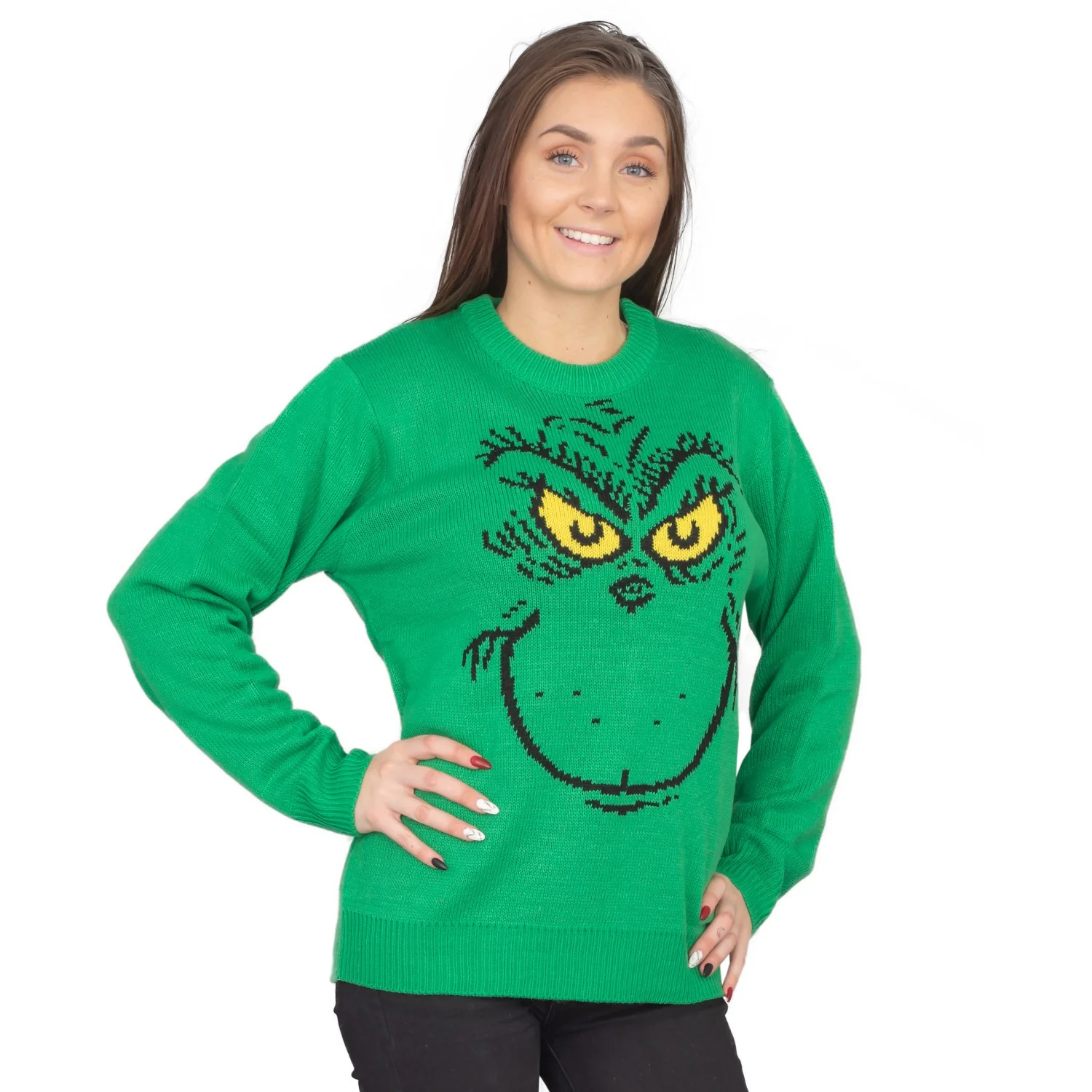 Big Face Grinch Sweater - Image 11