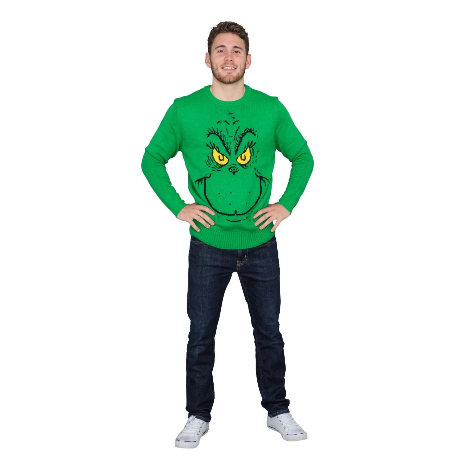 Big Face Grinch Sweater - Image 5
