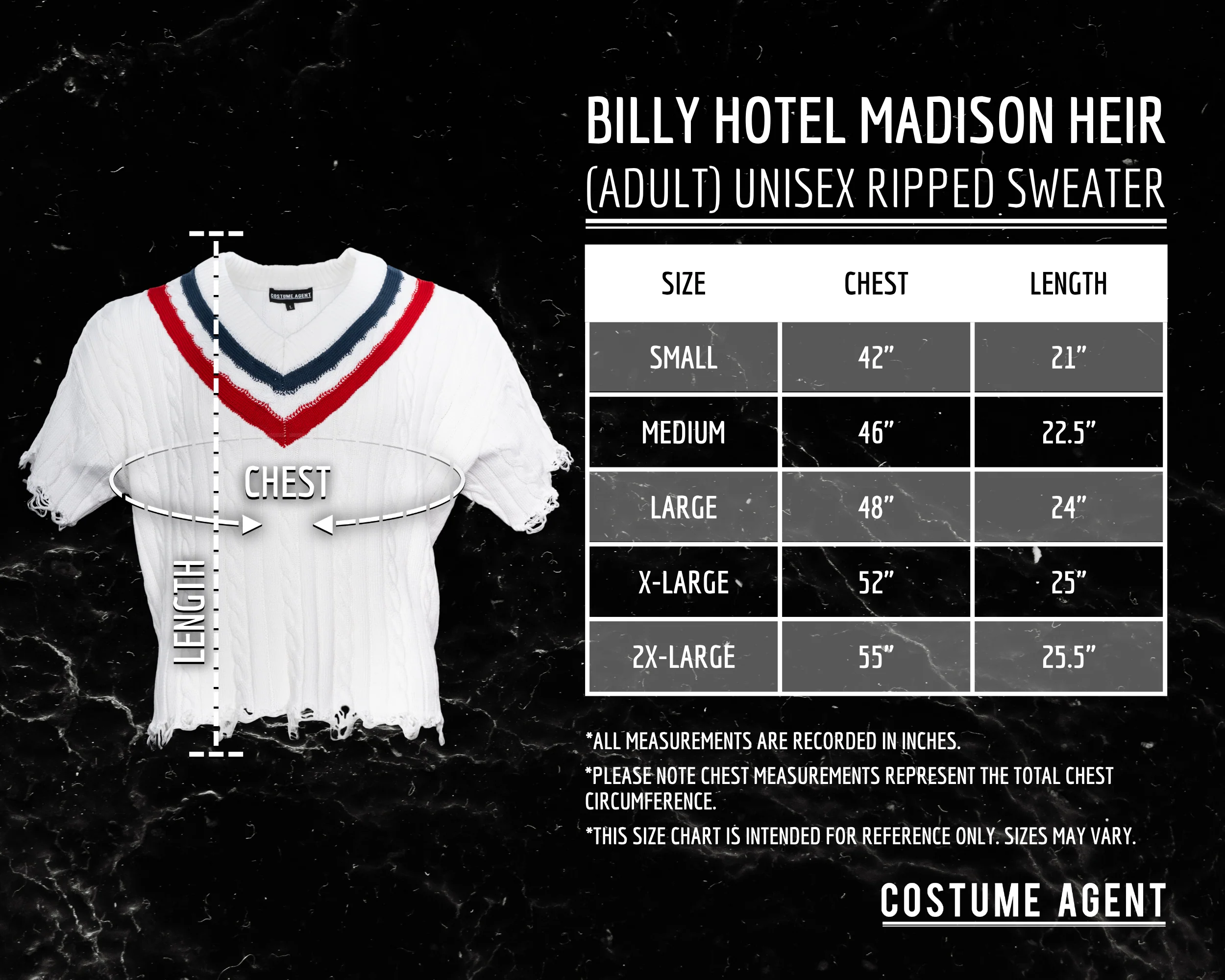 Distressed Knit Sweater Costume Top for Halloween and Cosplay - Image 9