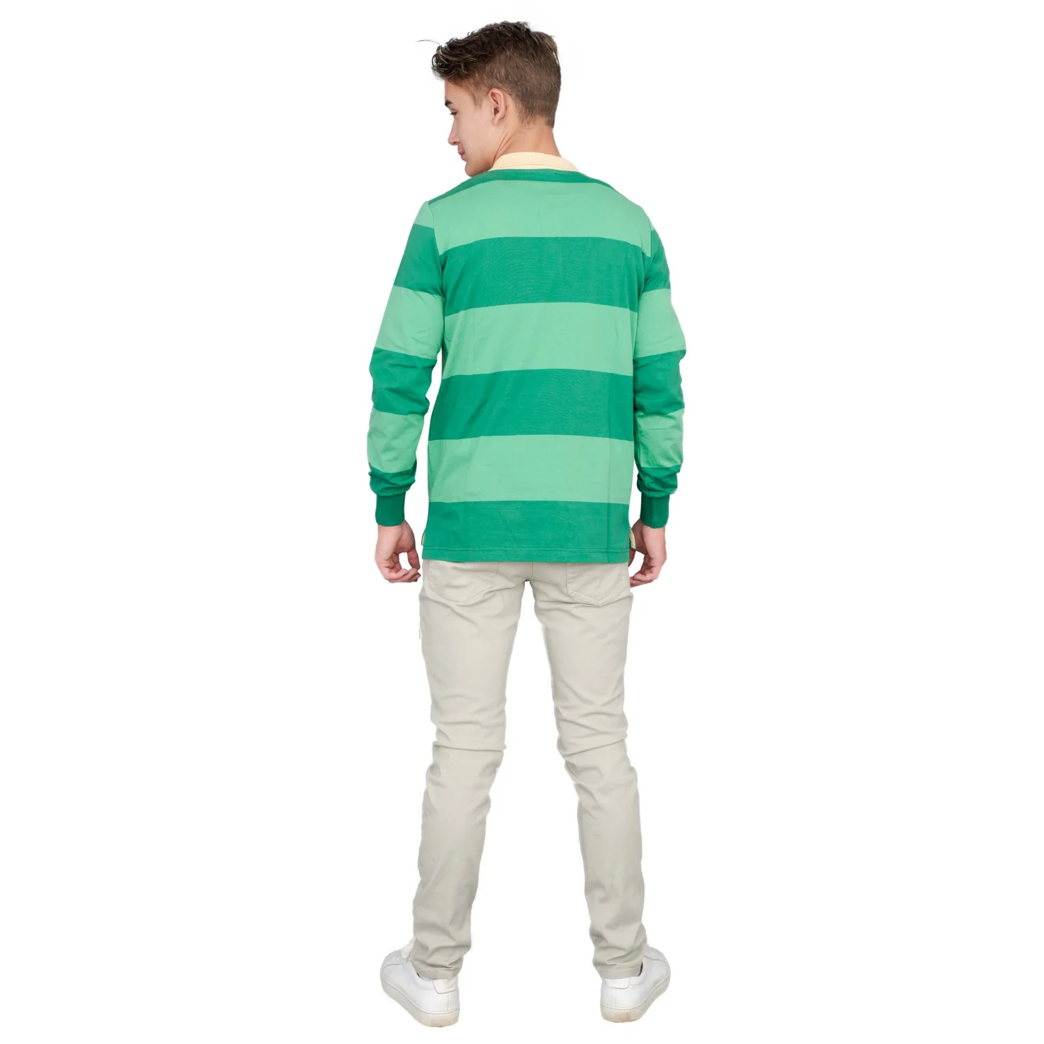 Blue and Detective Halloween Costume Green Striped Shirt - Image 9