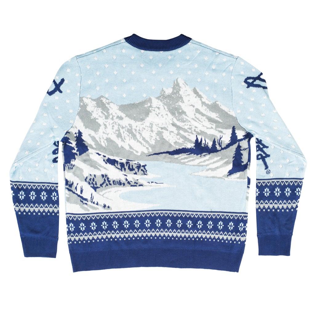 Bob Ross Happy Little Holidays Sweater - Image 4