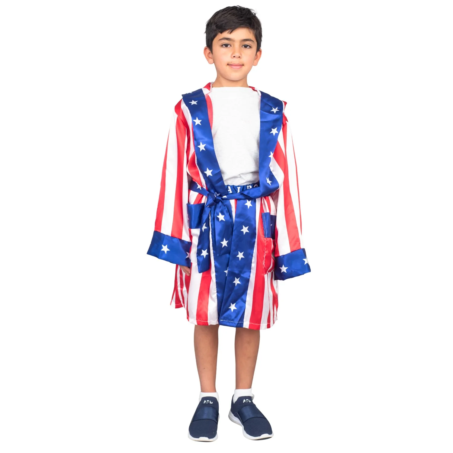 Boxing Movie Hero Halloween Costume Cosplay Robe/Shorts Set - Image 3