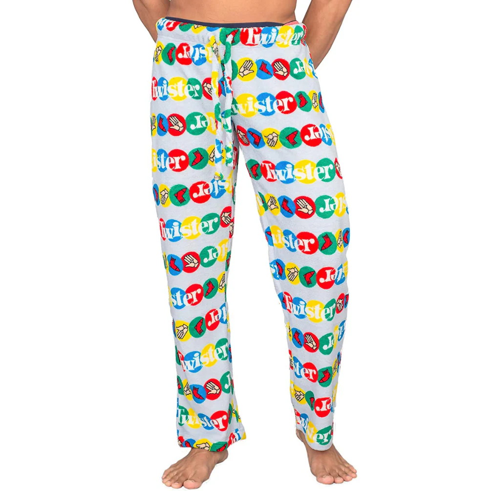 Underboss Twister Game All Over Print Plush Pajama Lounge Pants