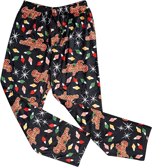 Brushed Fleece Holiday Lights PJs Lounge Pants Unisex Pajamas - Image 5