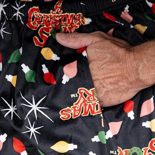 Brushed Fleece Holiday Lights PJs Lounge Pants Unisex Pajamas - Image 6
