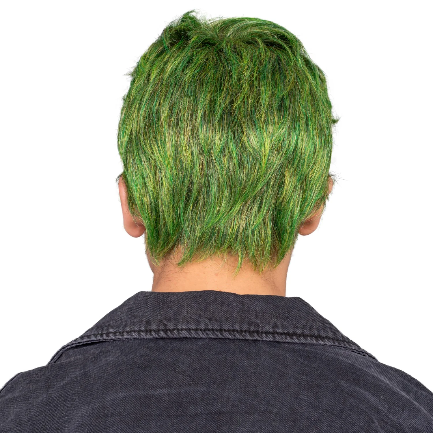 Bucky Zombie Halloween Costume Cosplay Green Deluxe Wig One Size Accessory - Image 3