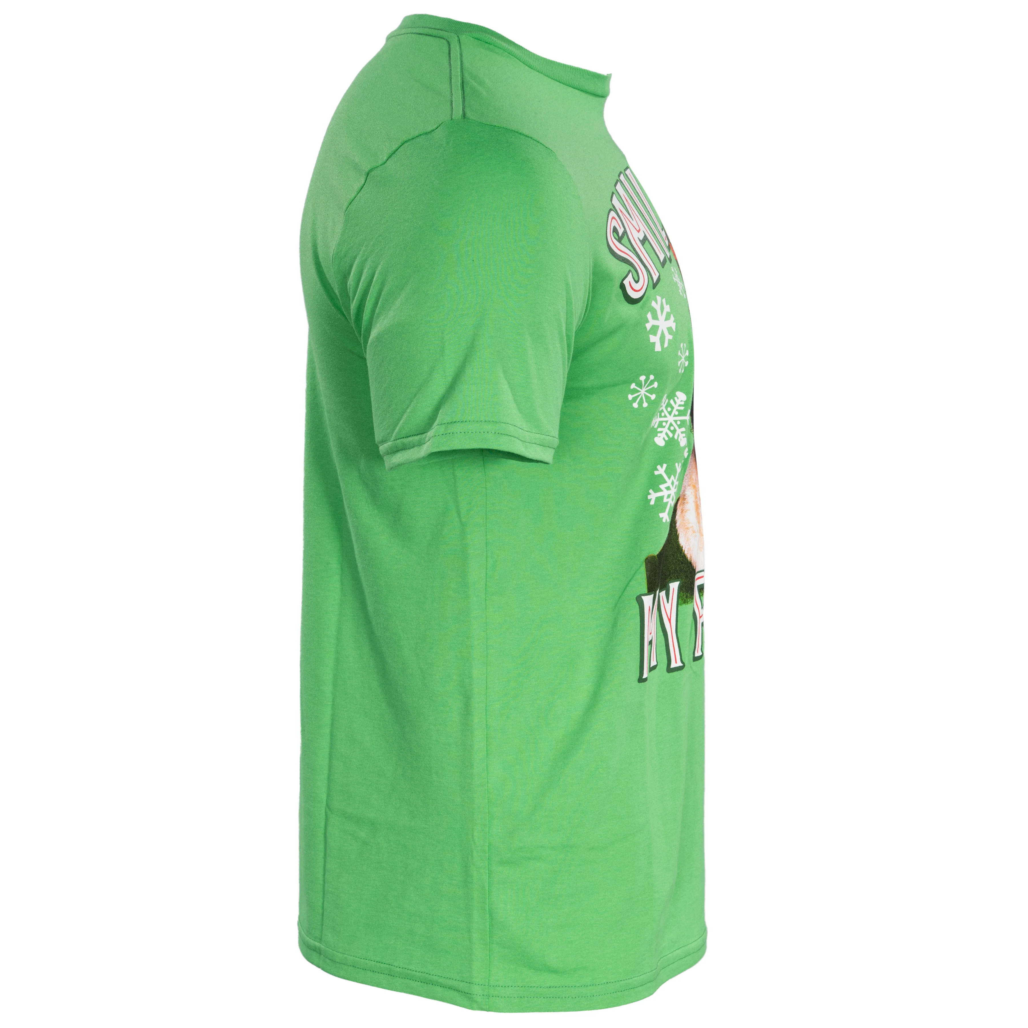 Buddy the Elf Smiling is my Favorite T-shirt Kelly Green - Image 3