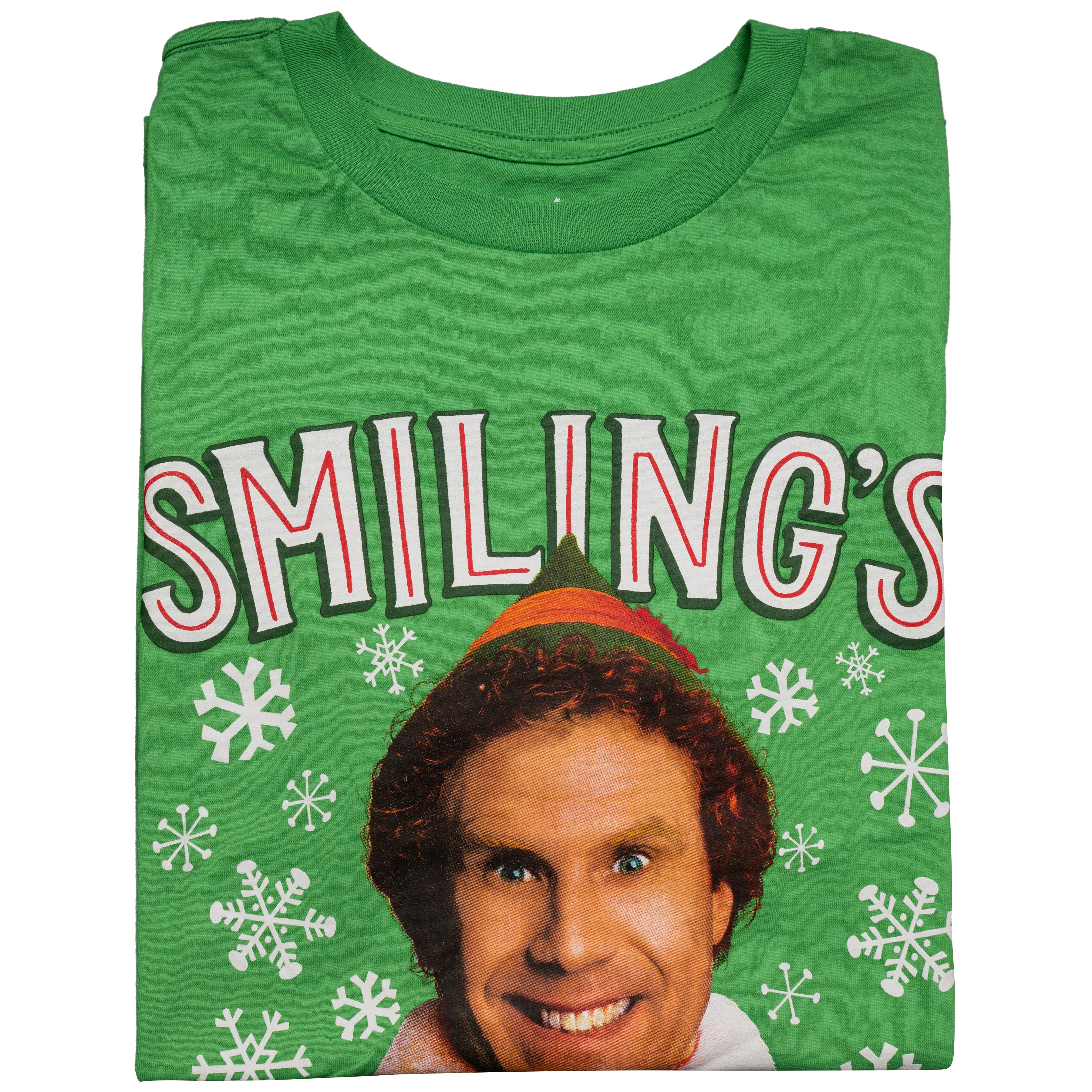 Buddy the Elf Smiling is my Favorite T-shirt Kelly Green - Image 6