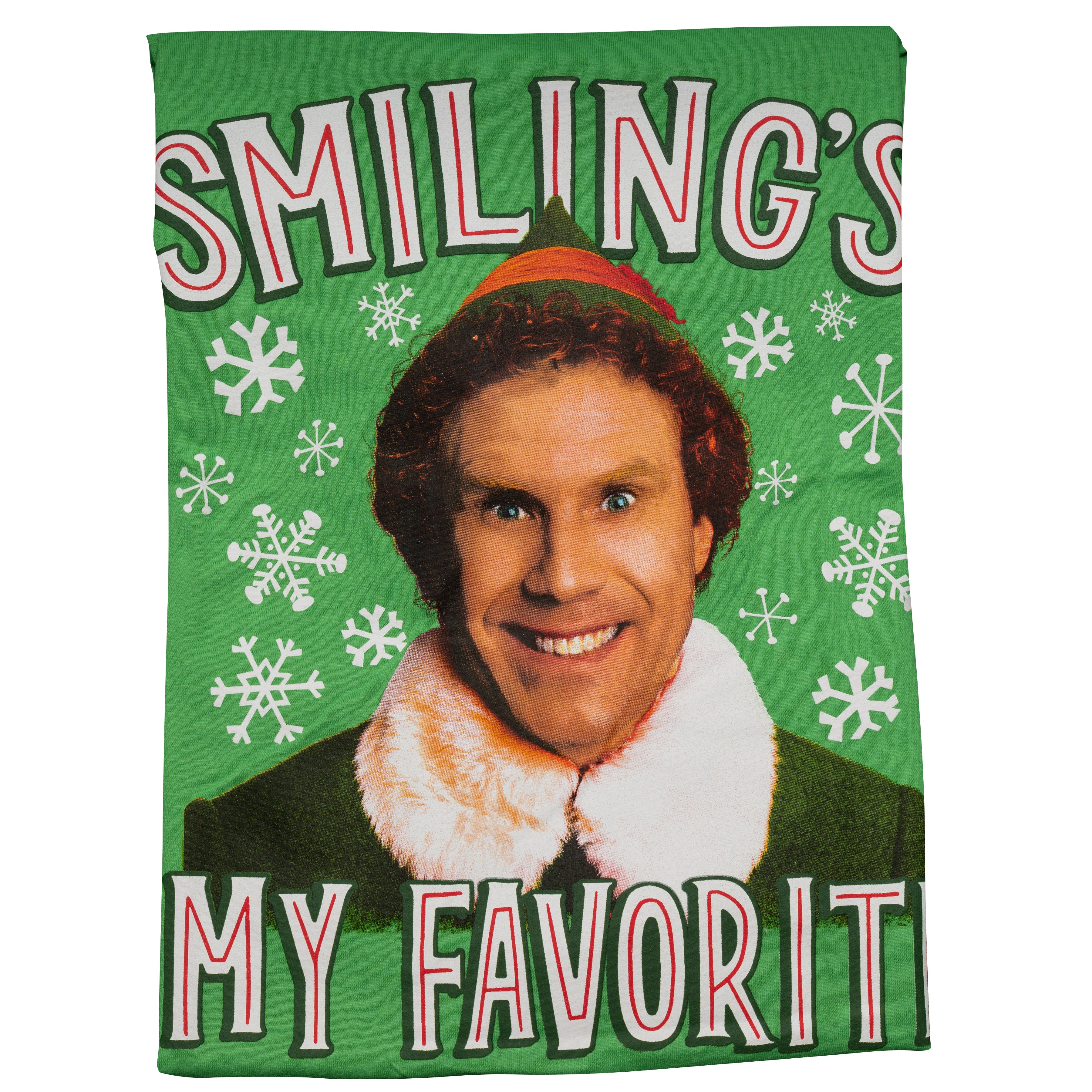 Buddy the Elf Smiling is my Favorite T-shirt Kelly Green - Image 7