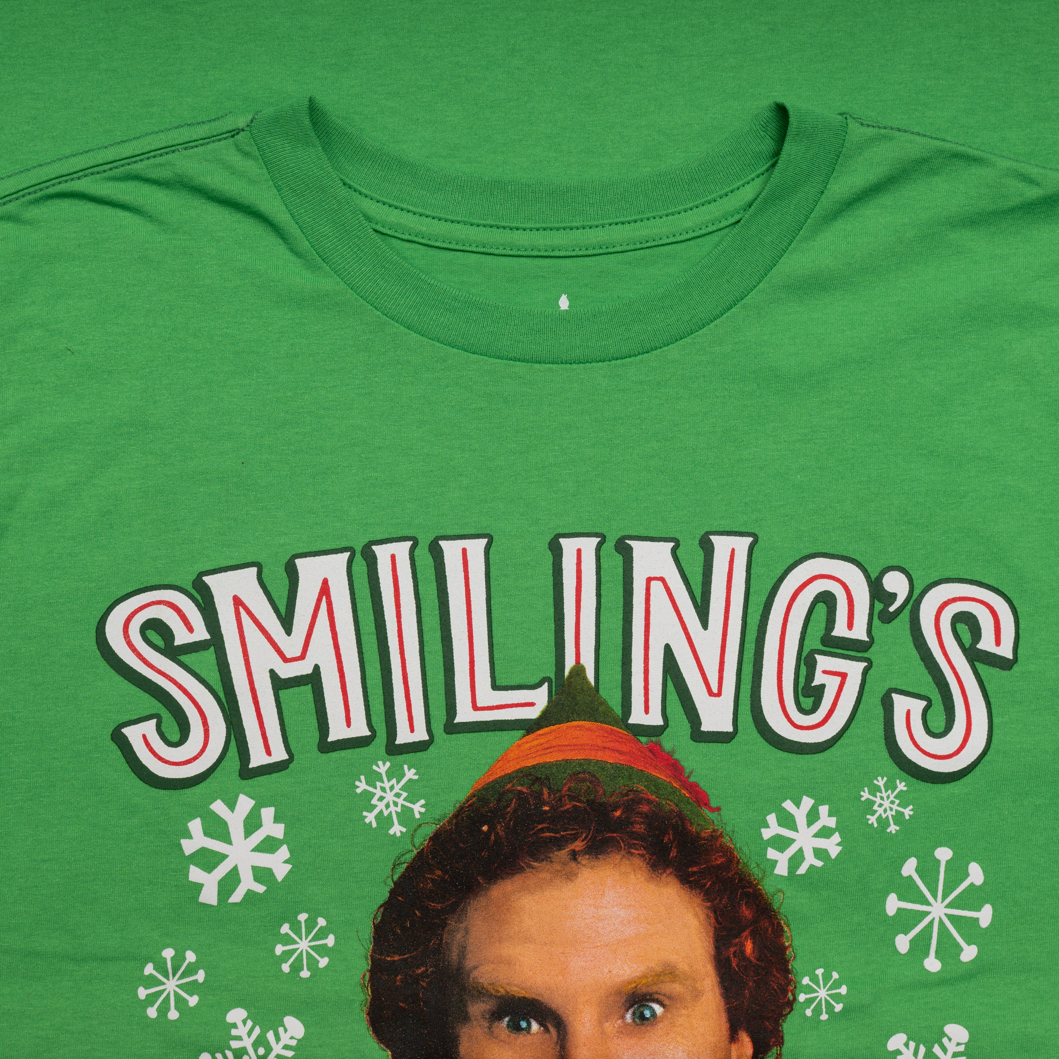 Buddy the Elf Smiling is my Favorite T-shirt Kelly Green - Image 8