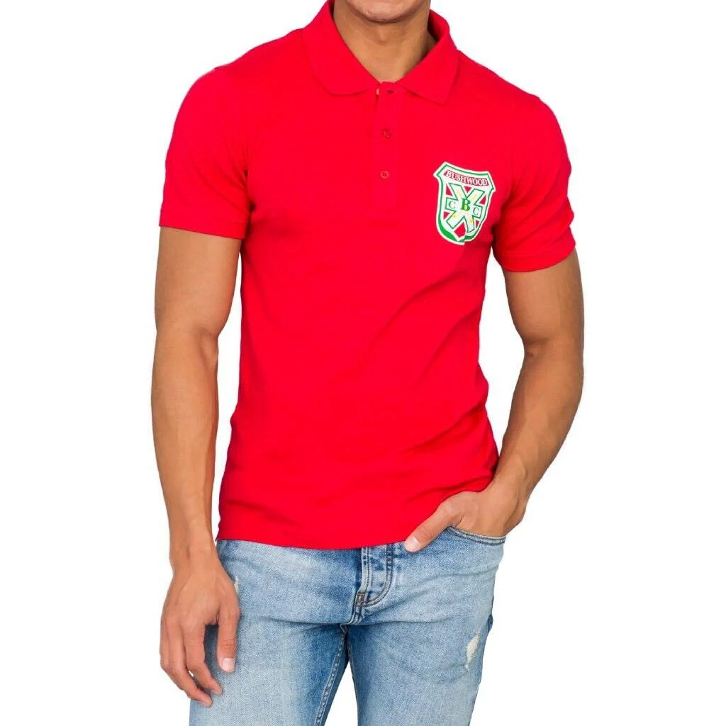 Bushwood Mens Red Polo Tee