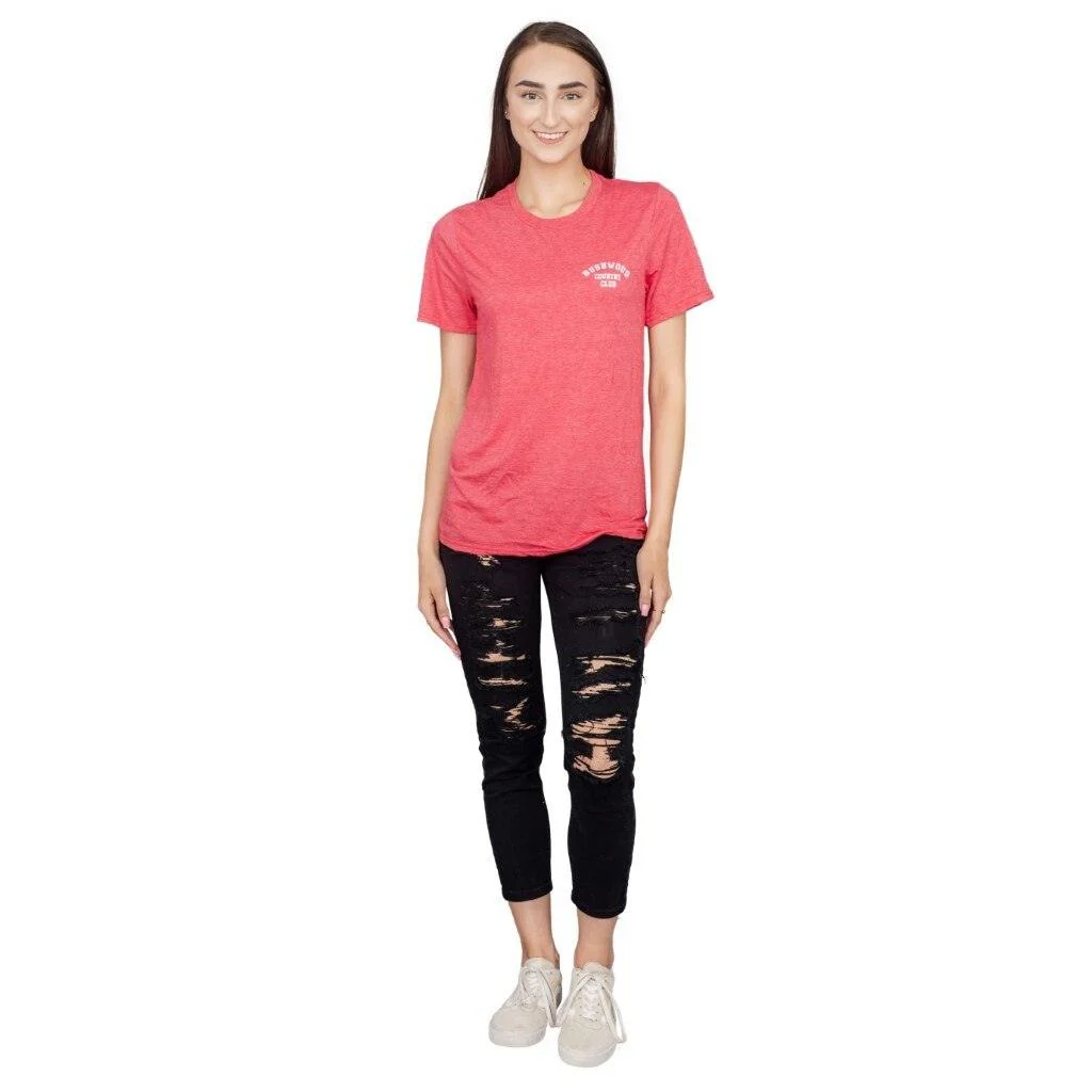 Caddyshack Bushwood Country Club Heather Red T-shirt - Image 4