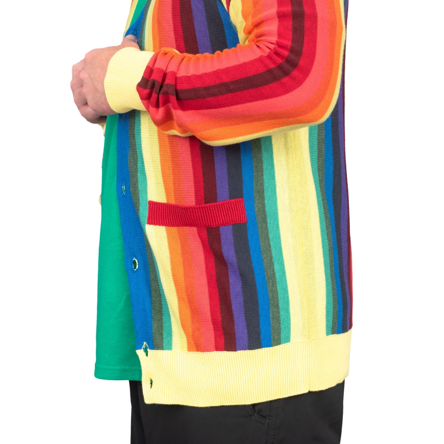 Caddyshack Caddy Rainbow Sweater Halloween Costume Cardigan - Image 6