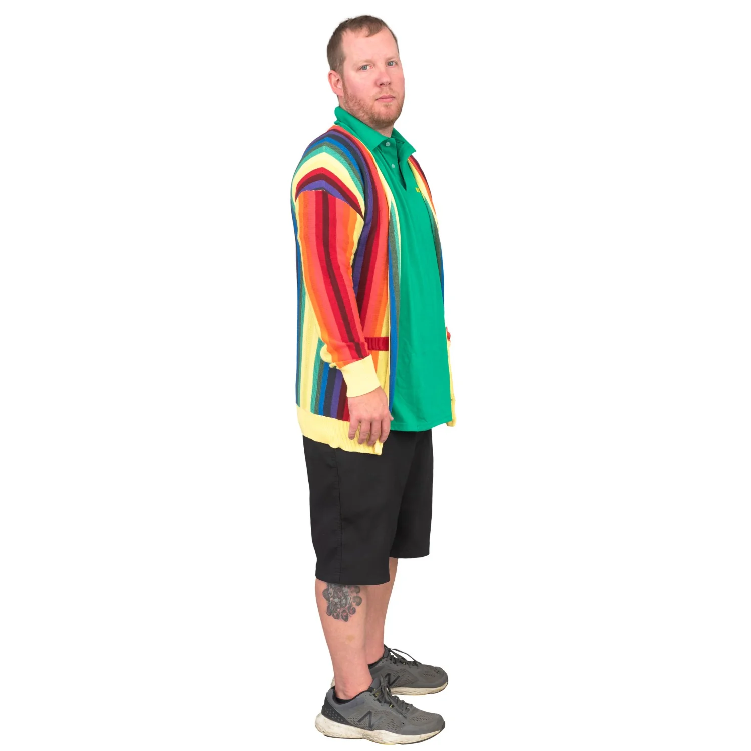 Caddyshack Caddy Rainbow Sweater Halloween Costume Cardigan - Image 9