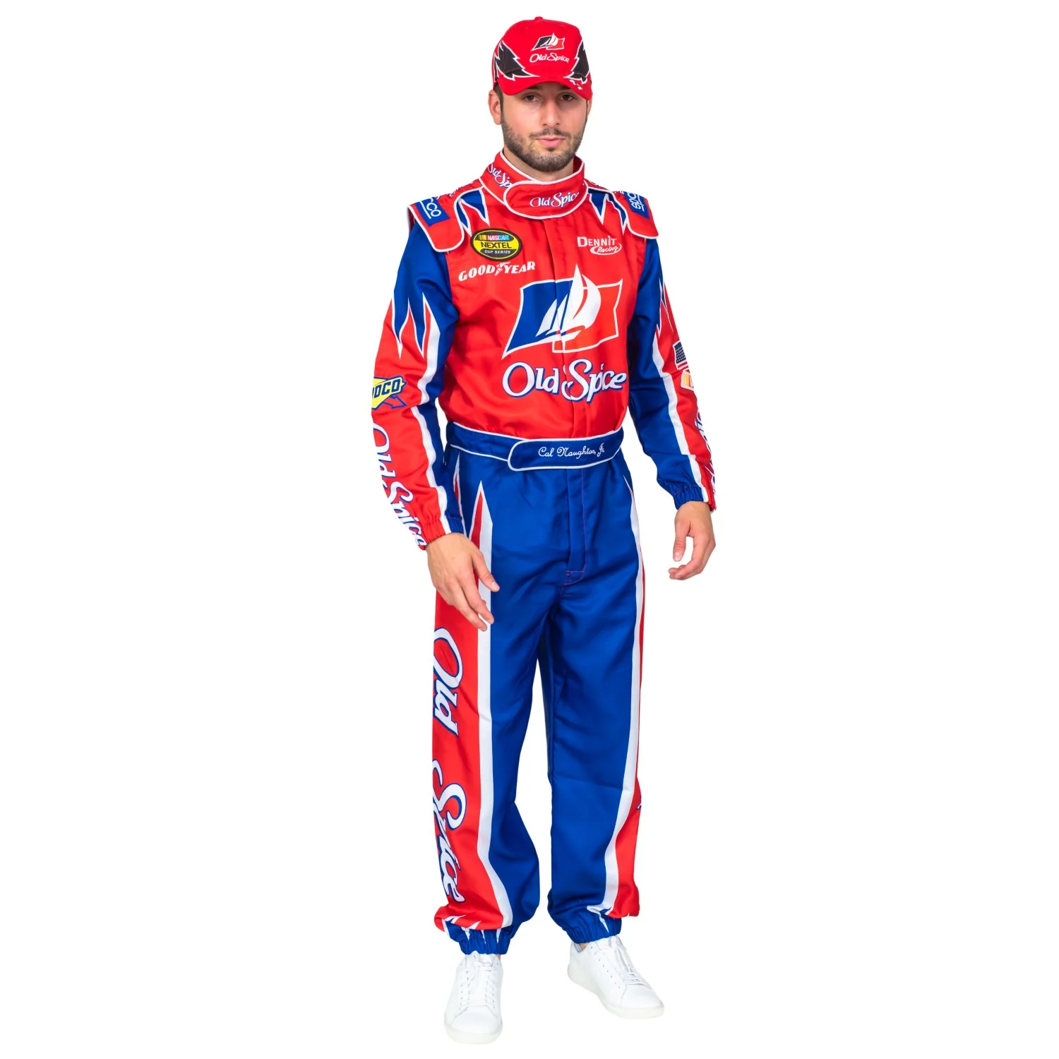 Cal Naughton Driver Deluxe Jumpsuit and Hat Halloween Costume Cosplay - Image 4