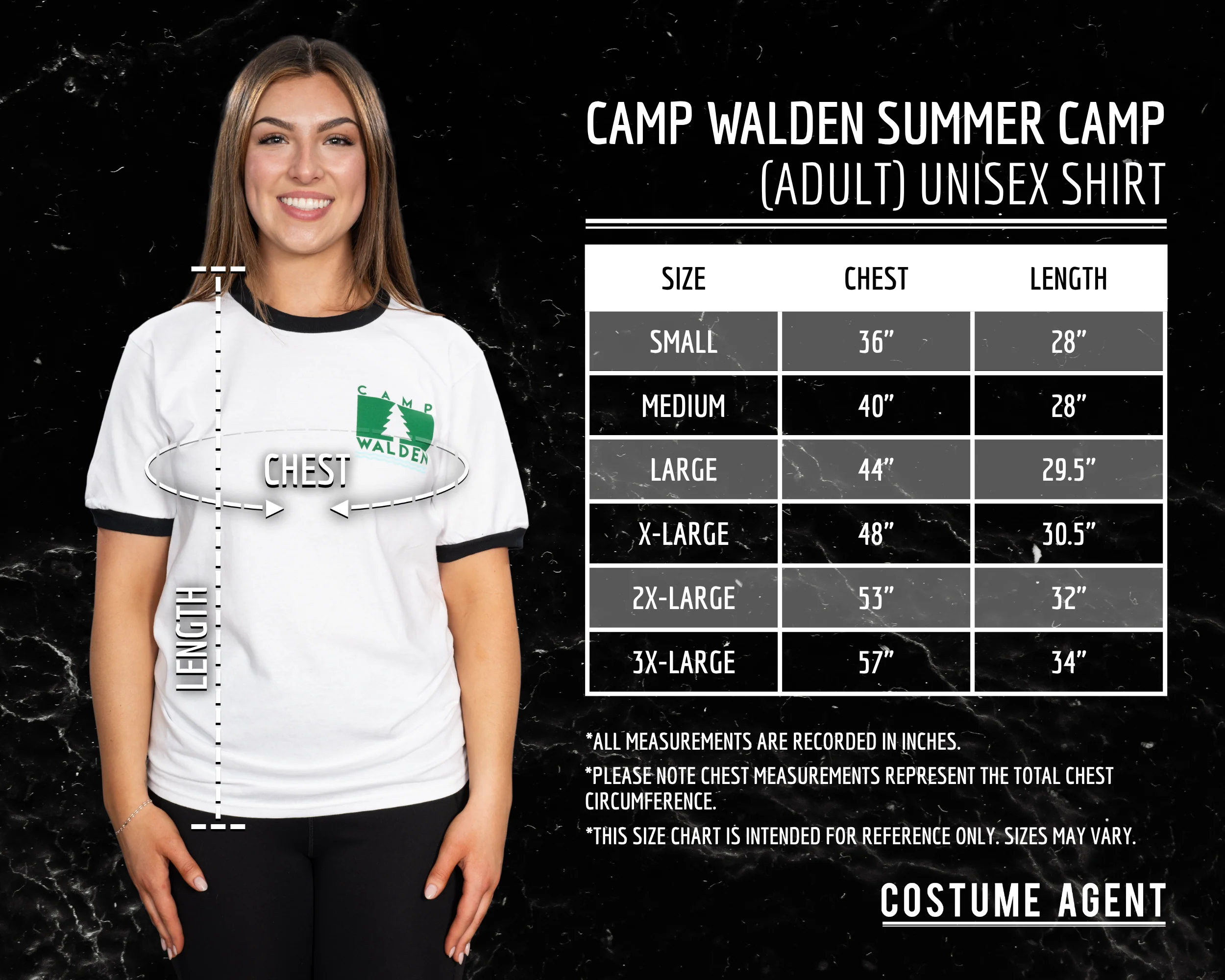 Camp Walden Unisex Adult T-Shirt Halloween Costume Cosplay - Image 10
