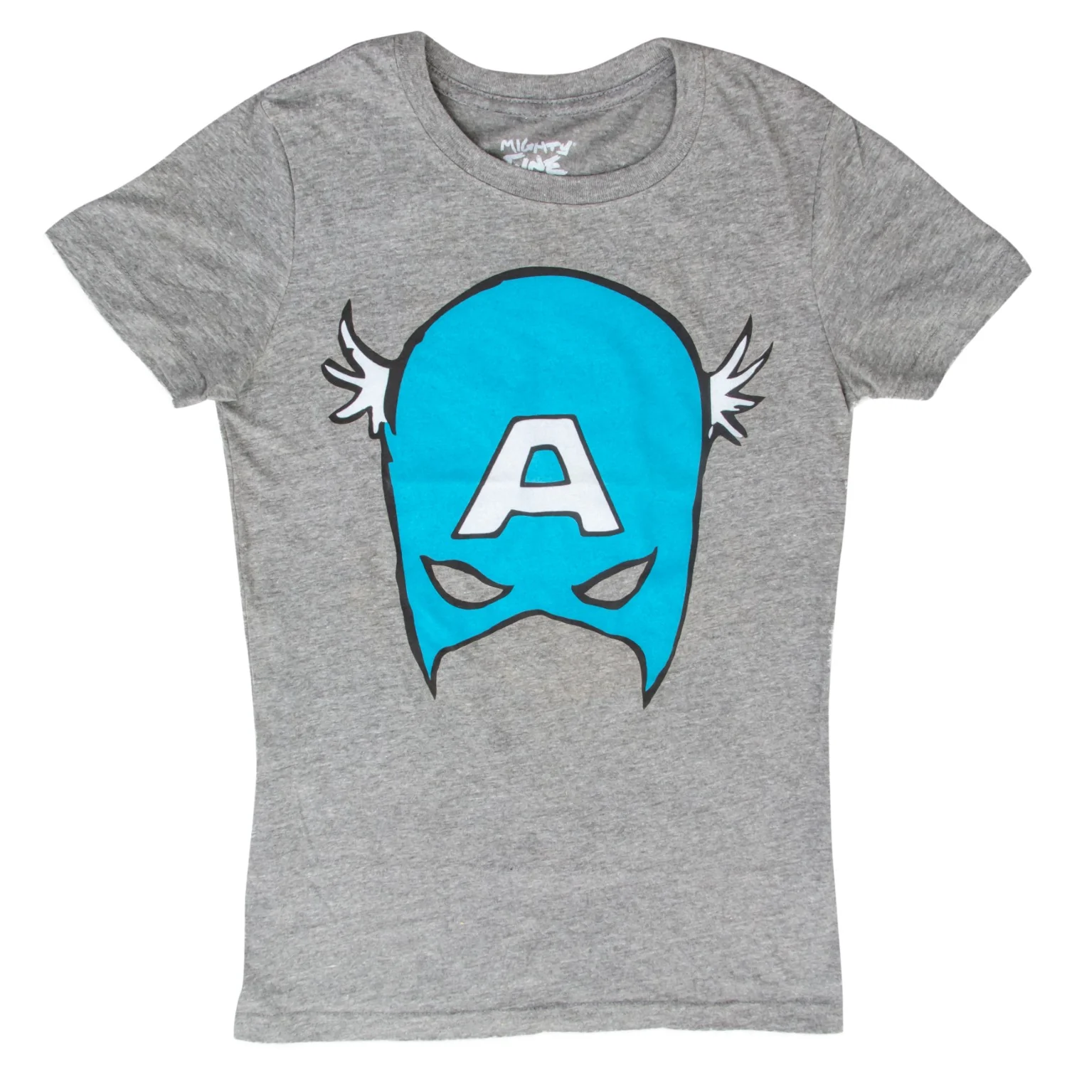 Captain America Big Blue A Mask T-Shirt - Image 4