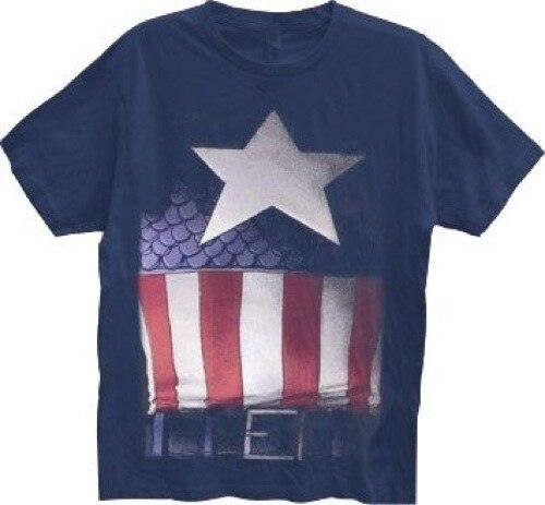 Captain America Faded Belt Print Costume T-shirt