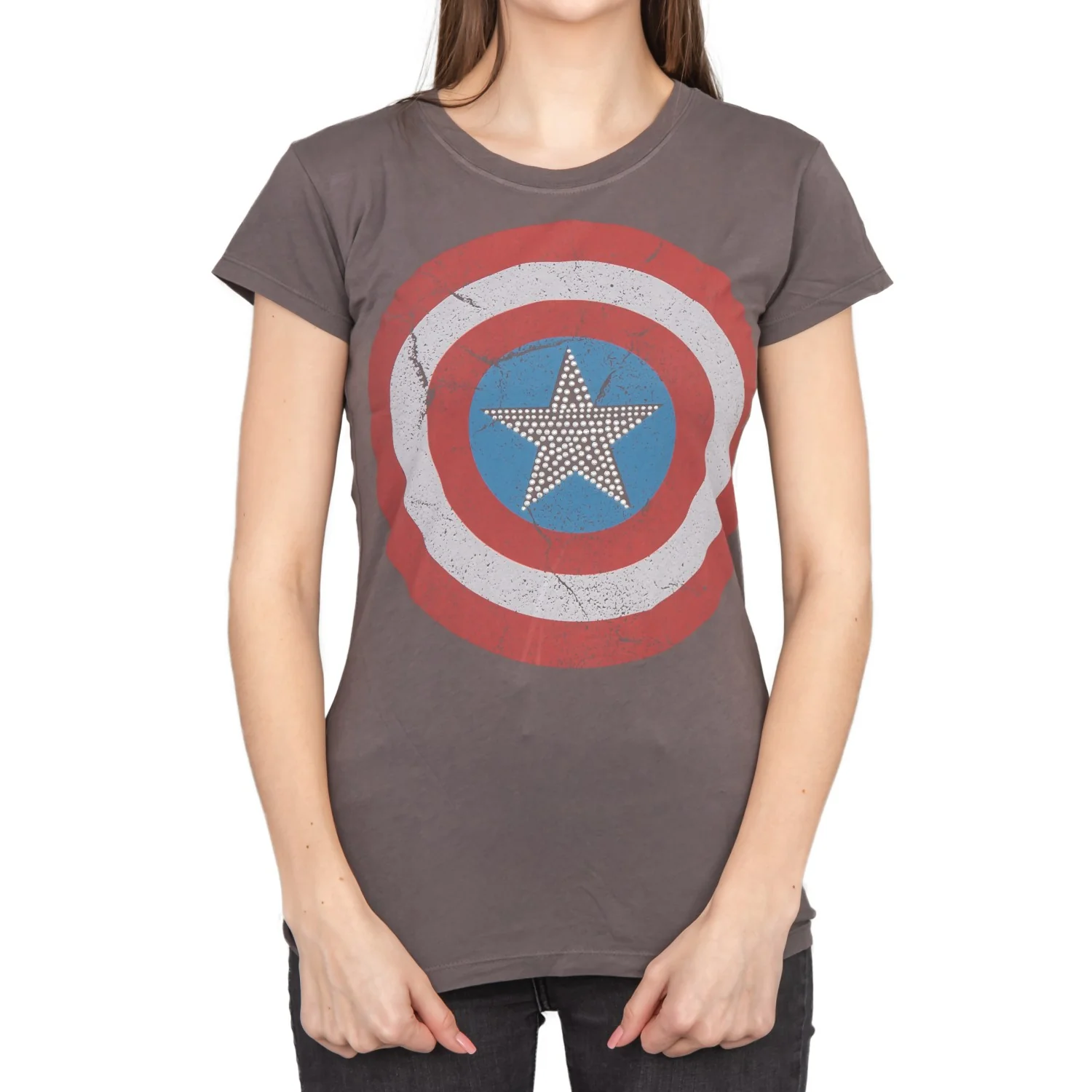 Captain America Studded Star Juniors T-shirt - Image 8