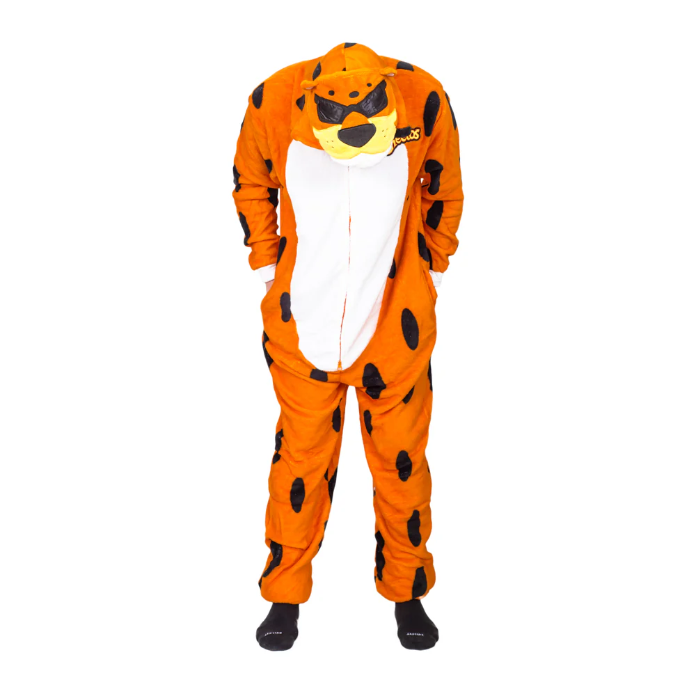 Chester Cheetos Adult Onesie Pajama Jumpsuit Halloween Cosplay Costume