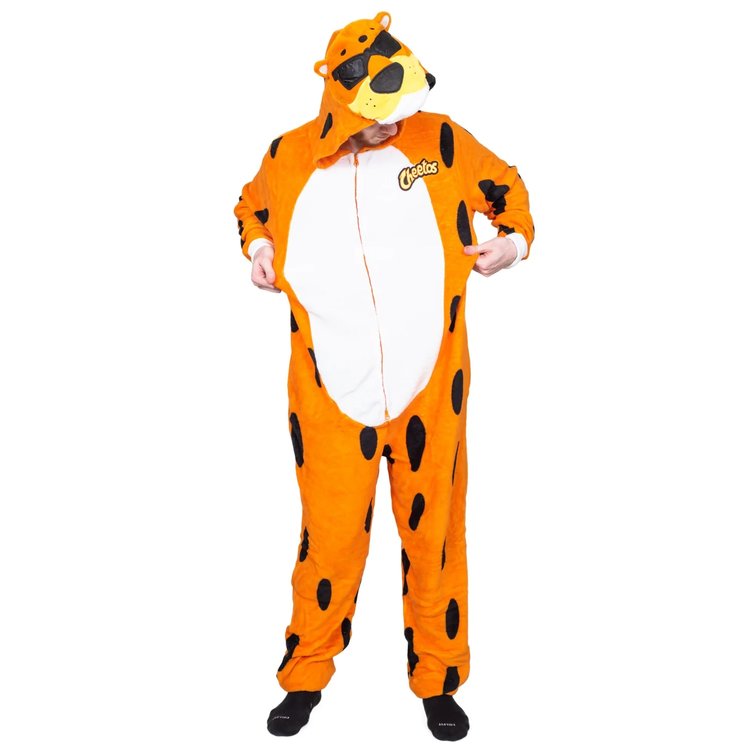 Chester Cheetos Adult Onesie Pajama Jumpsuit Halloween Cosplay Costume - Image 3