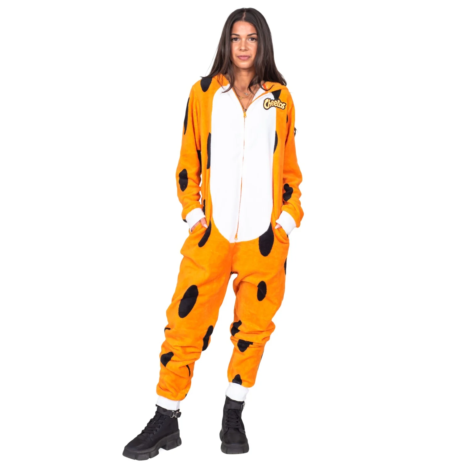 Chester Cheetos Adult Onesie Pajama Jumpsuit Halloween Cosplay Costume - Image 5