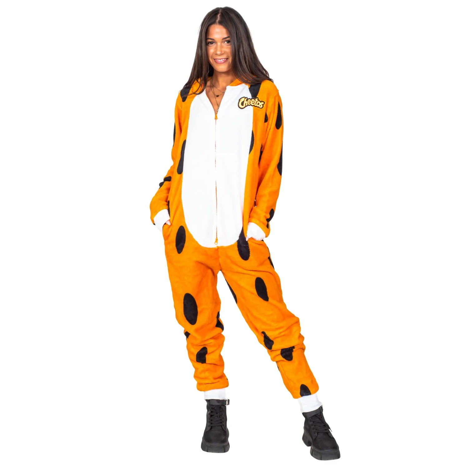 Chester Cheetos Adult Onesie Pajama Jumpsuit Halloween Cosplay Costume - Image 8