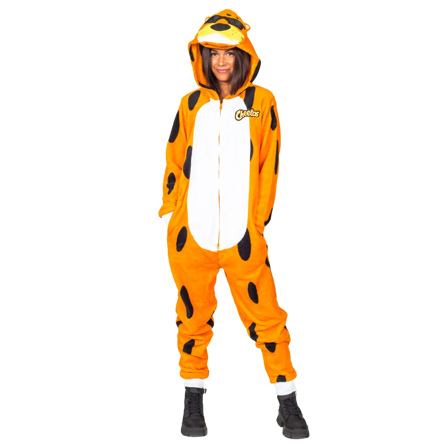 Chester Cheetos Adult Onesie Pajama Jumpsuit Halloween Cosplay Costume - Image 9