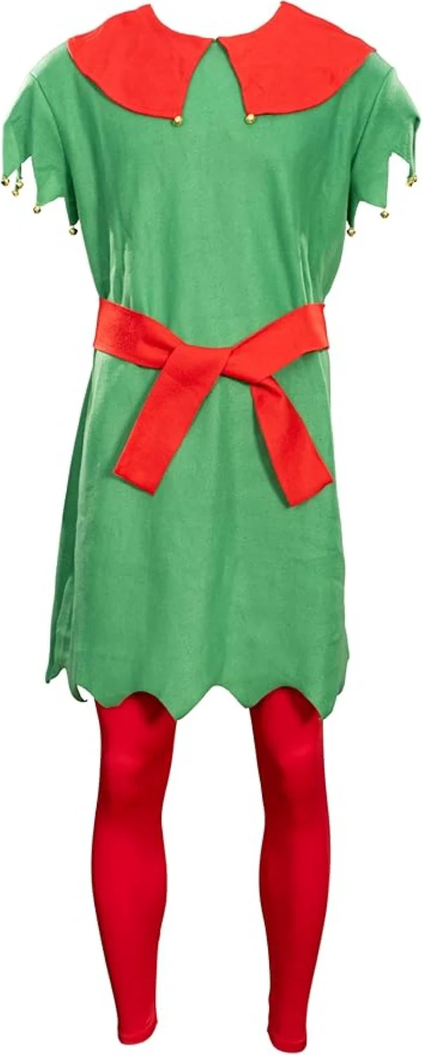 Christmas Elf Adult Unisex Halloween Cosplay Deluxe Costume Set - Image 2