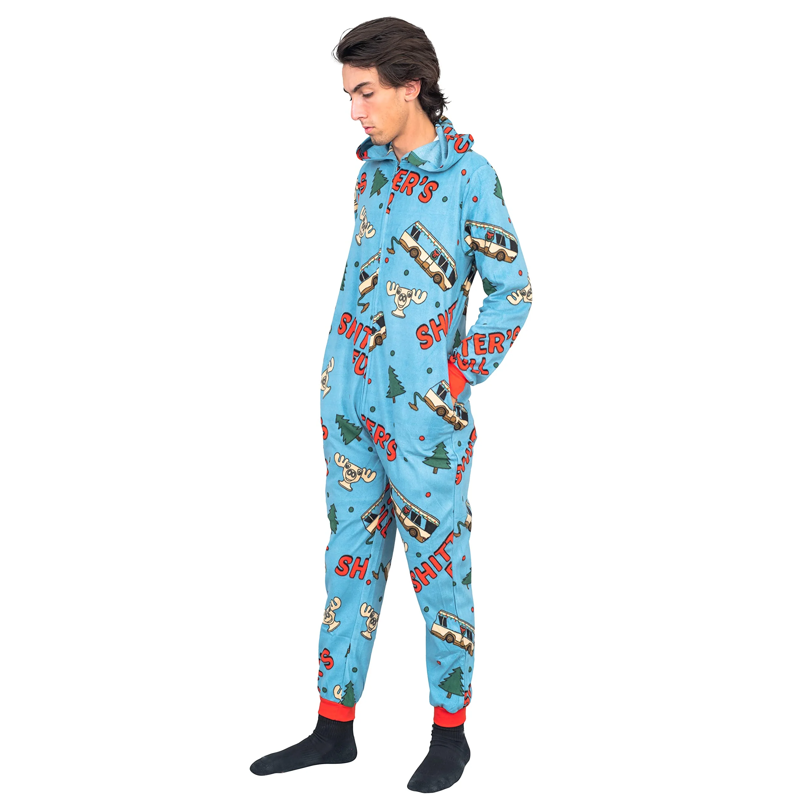 Christmas Vacation Bathroom's Full Pajama Jumpsuit - Image 3