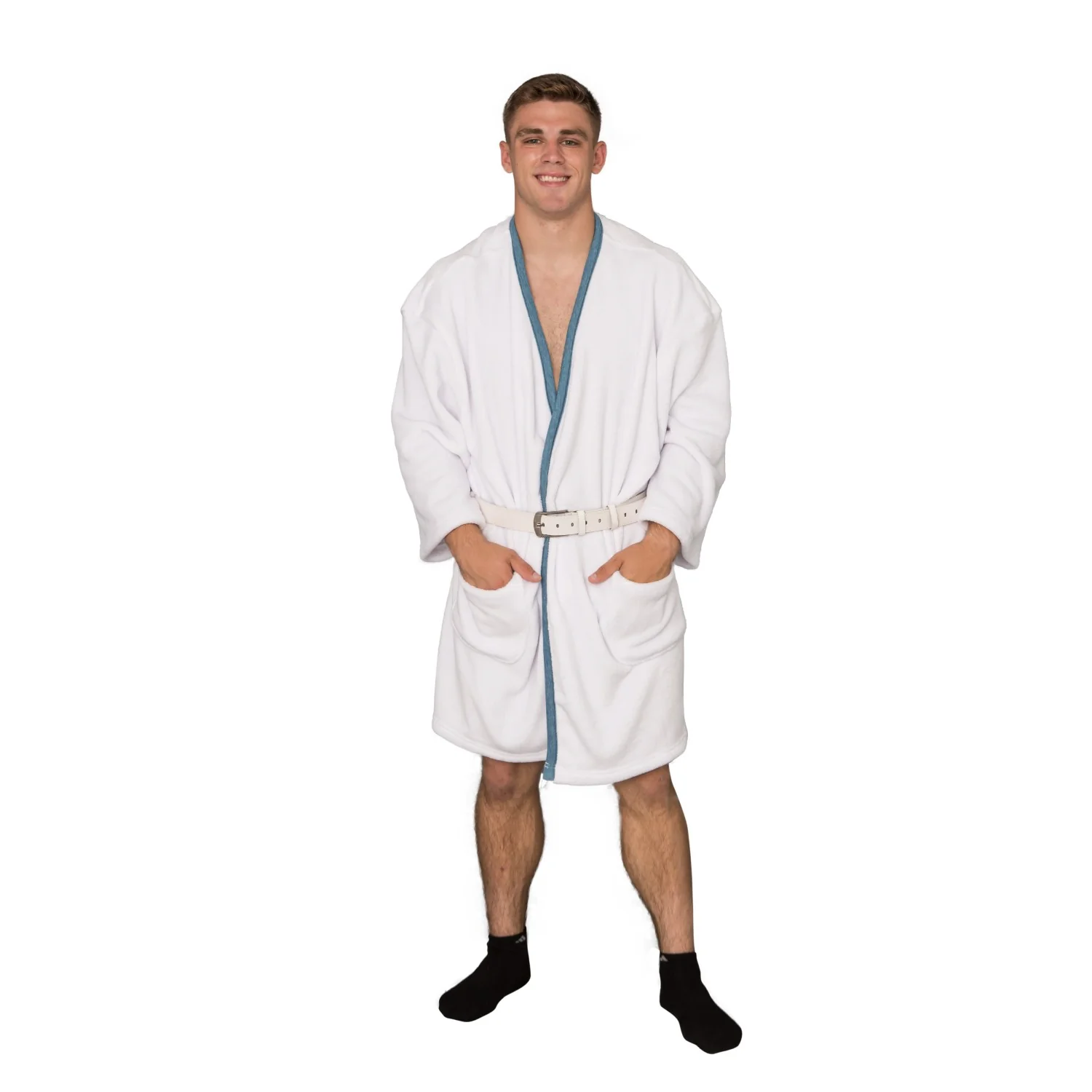 Christmas Vacation Cousin Eddie White Robe and Belt Costume - Image 8
