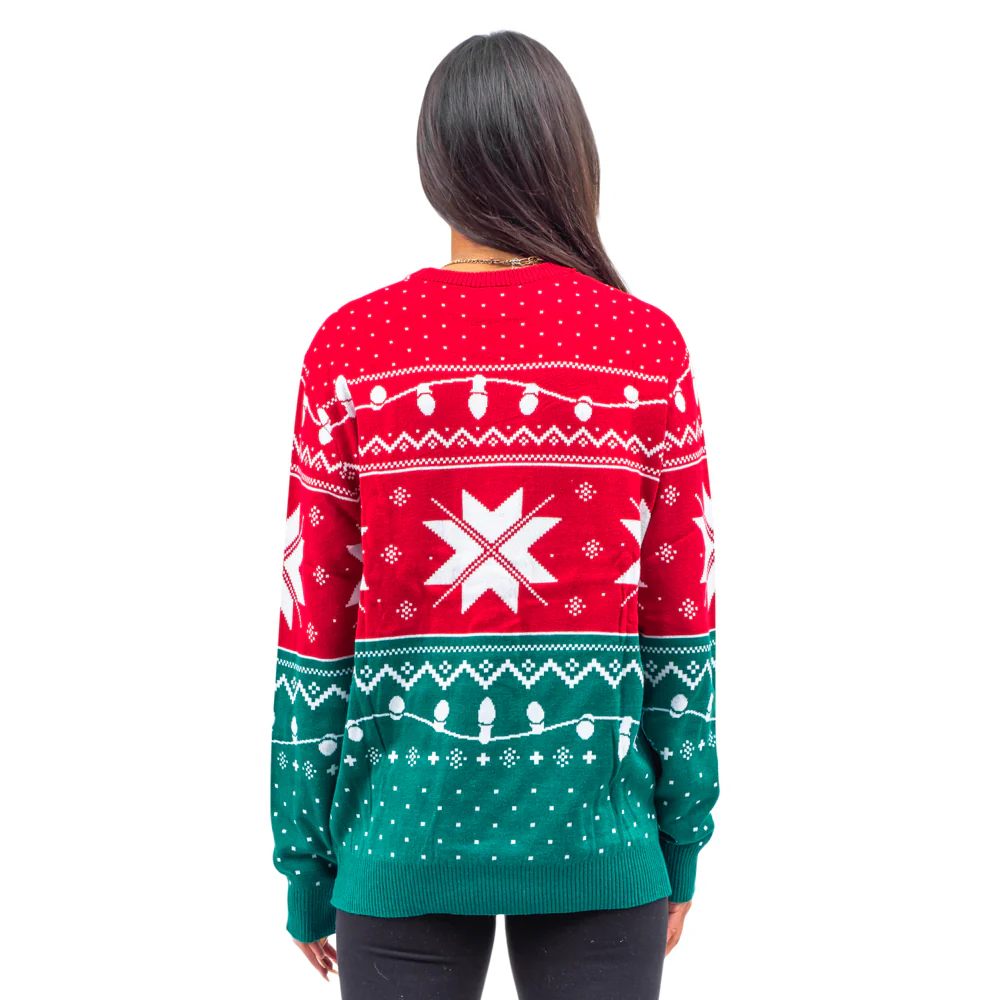 Christmas Vacation Jolliest Bunch of A*Holes Red and Green Ugly Christmas Sweater - Image 3