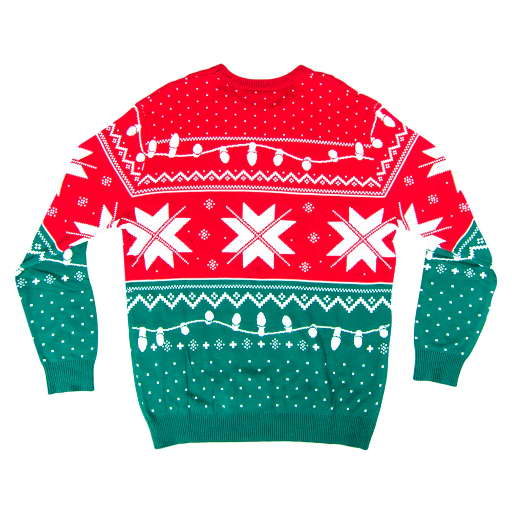 Christmas Vacation Jolliest Bunch of A*Holes Red and Green Ugly Christmas Sweater - Image 5