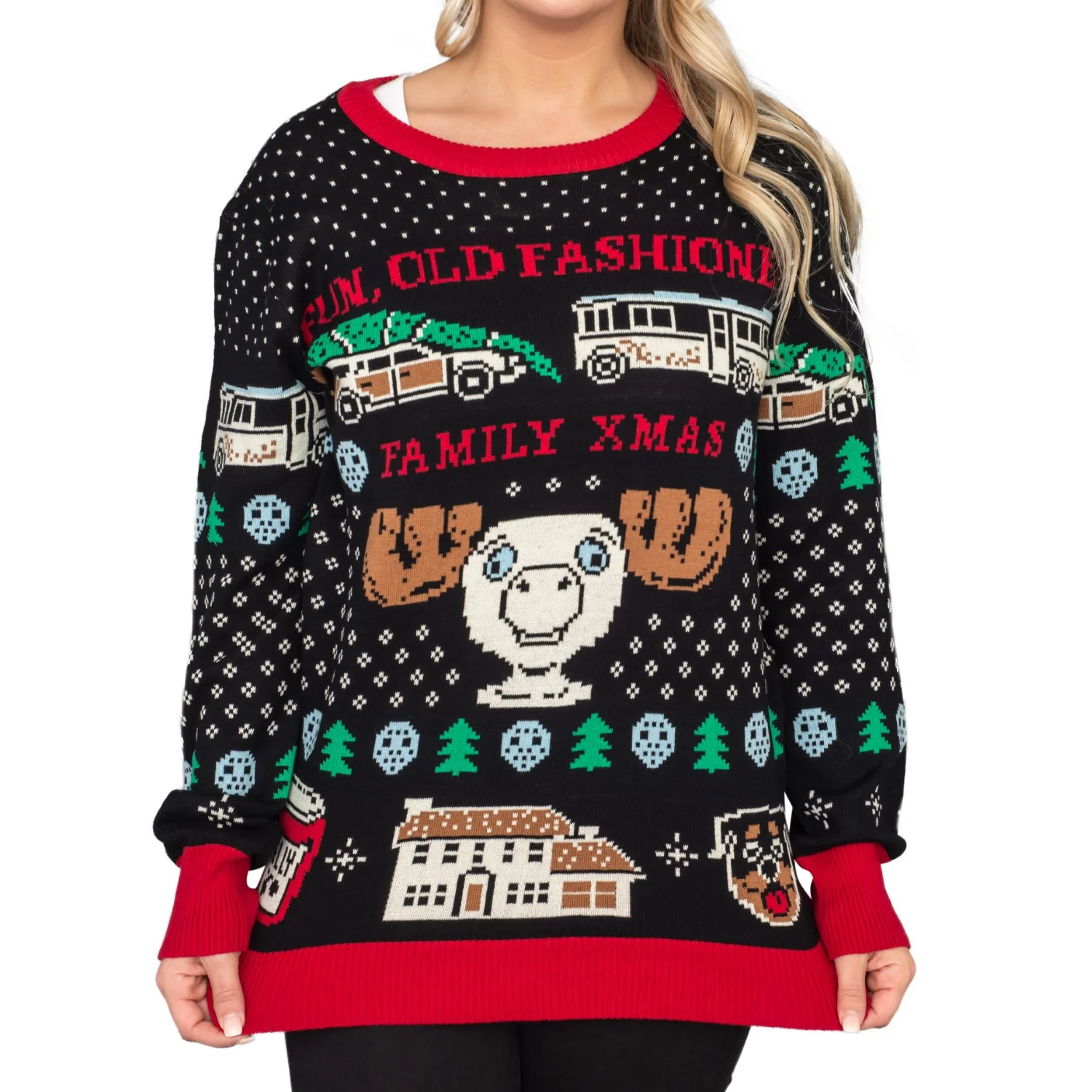 Christmas Vacation Old Fashioned Xmas Ugly Sweater - Image 3
