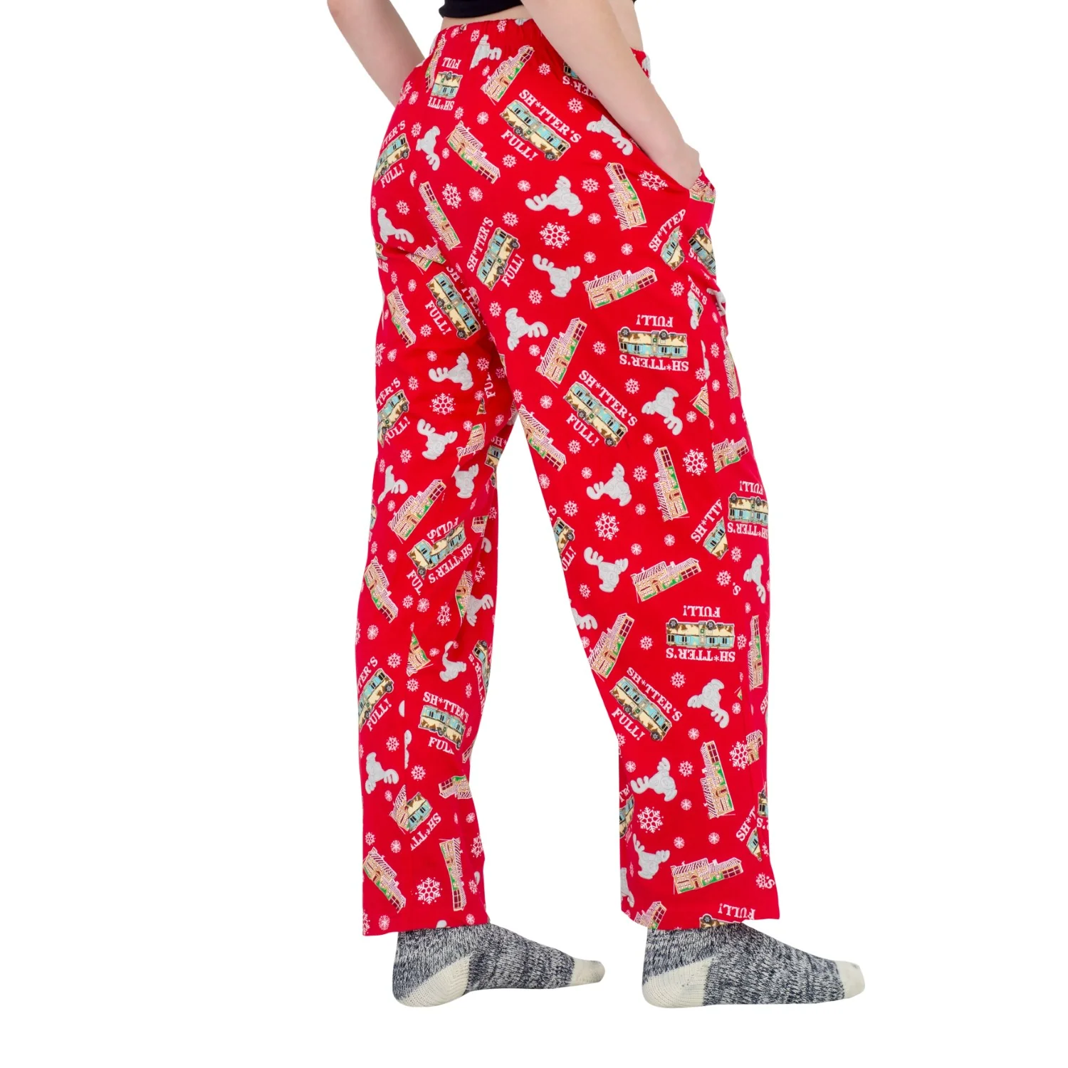 Christmas Vacation Shitter's Full Red Lounge Pants - Image 5