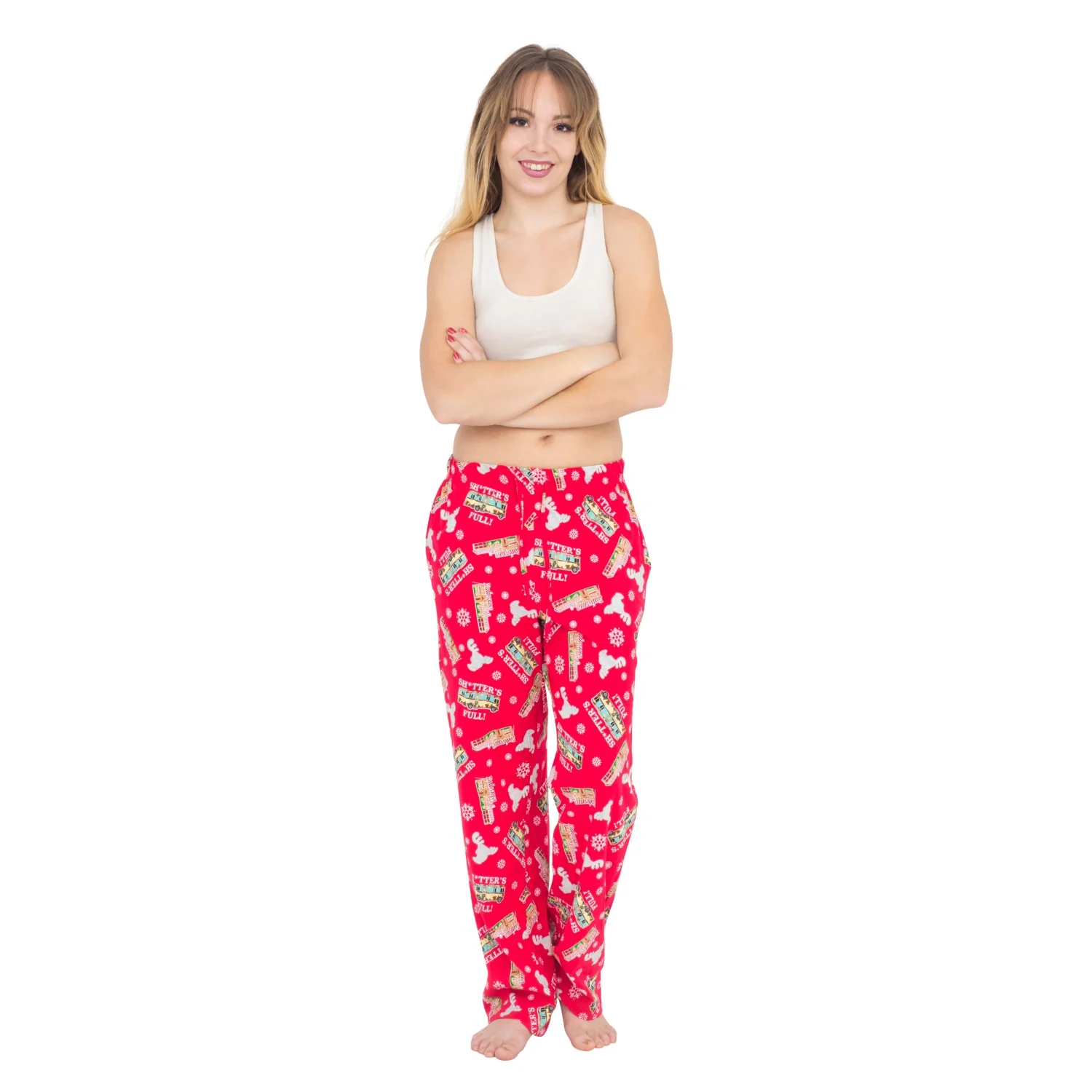 Christmas Vacation Shitter's Full Red Lounge Pants - Image 8