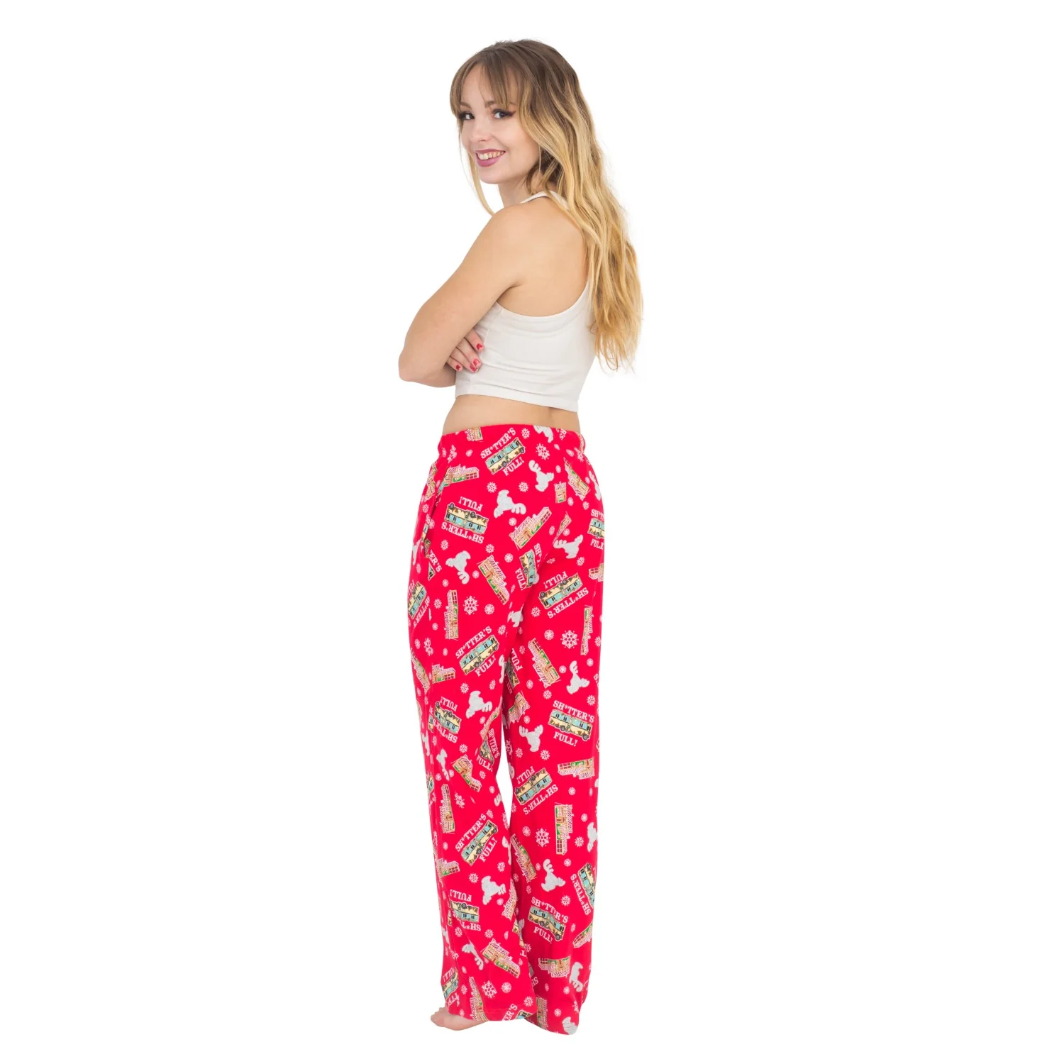 Christmas Vacation Shitter's Full Red Lounge Pants - Image 9