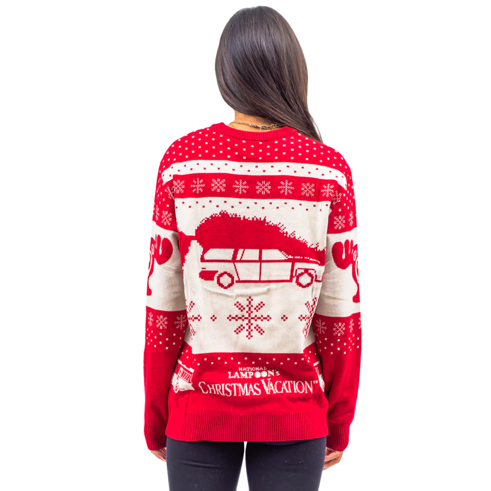 Christmas Vacation The Griswold's Threshold Clark Santa Hat Ugly Christmas Sweater - Image 3