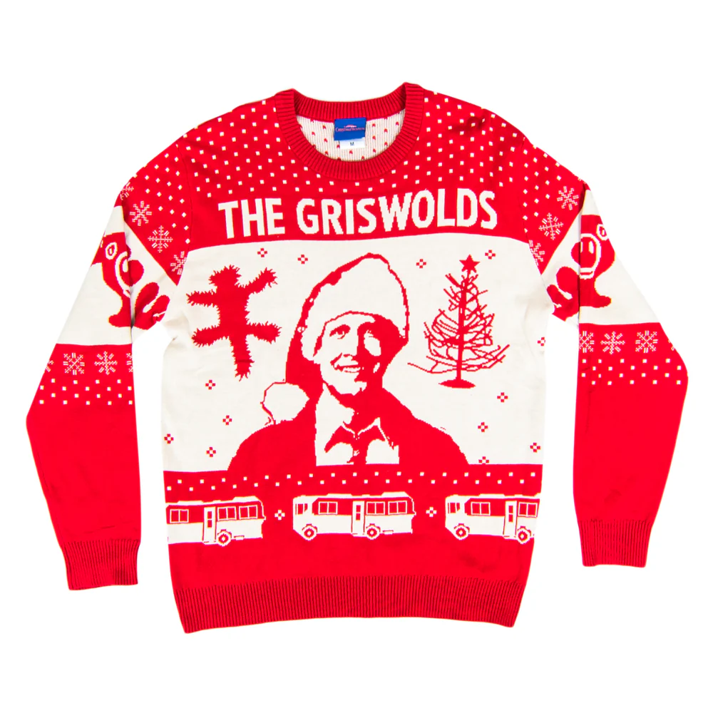 Christmas Vacation The Griswold's Threshold Clark Santa Hat Ugly Christmas Sweater - Image 4