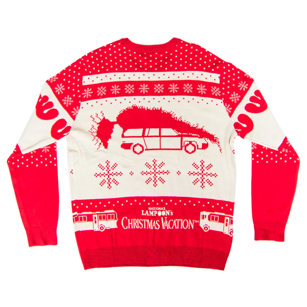 Christmas Vacation The Griswold's Threshold Clark Santa Hat Ugly Christmas Sweater - Image 5
