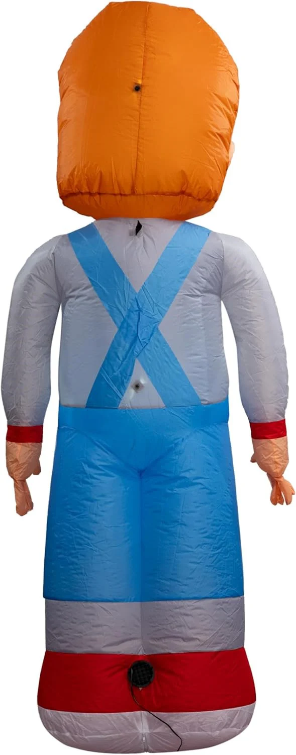 Chuckie Killer Doll Horror Indoor/Outdoor Light Up Inflatable Holiday Season Yard Decoration - Image 2