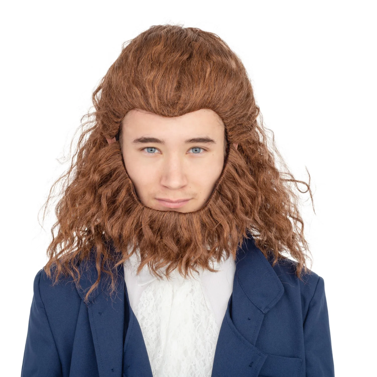 Adult Beast Movie Halloween Cosplay Costume Wig and Beard Set - Image 6
