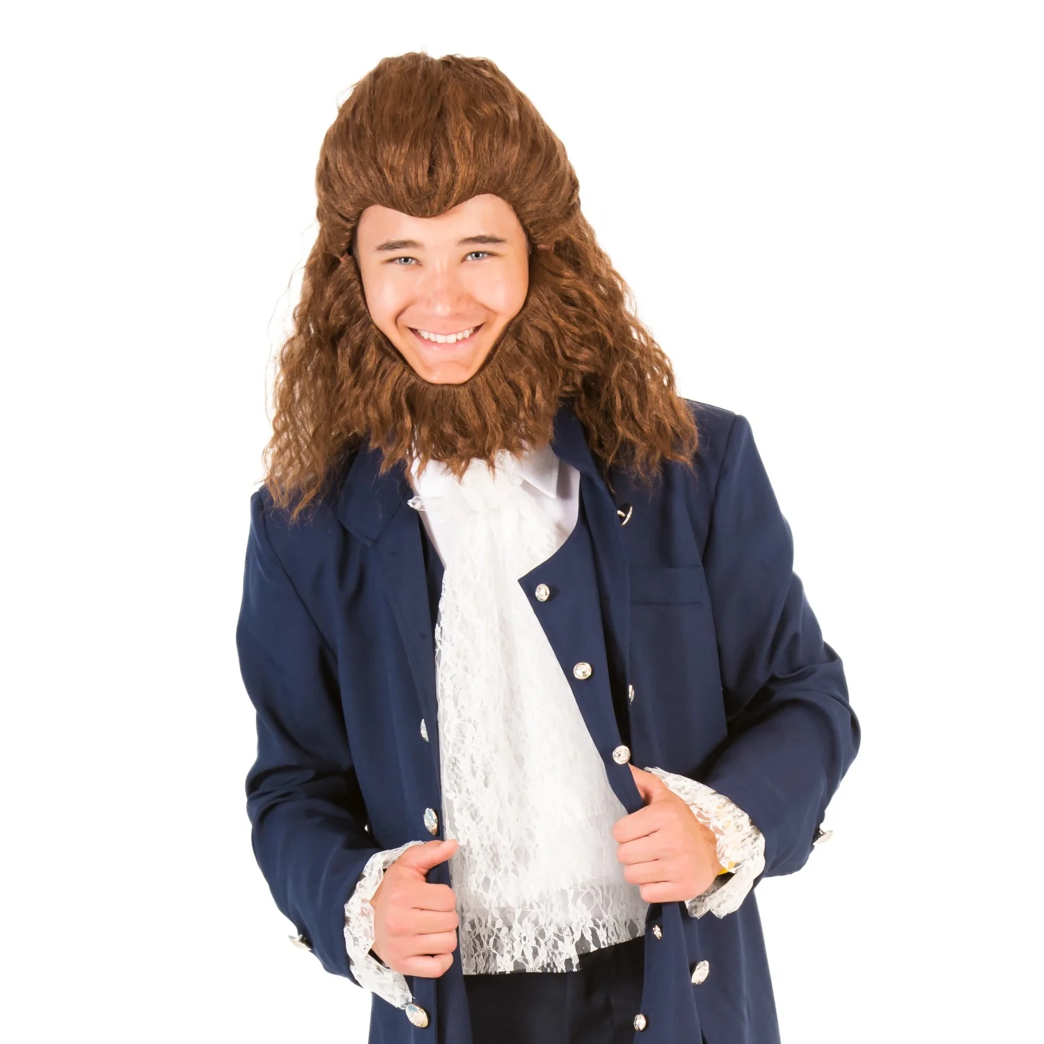 Adult Beast Movie Halloween Cosplay Costume Wig and Beard Set - Image 7