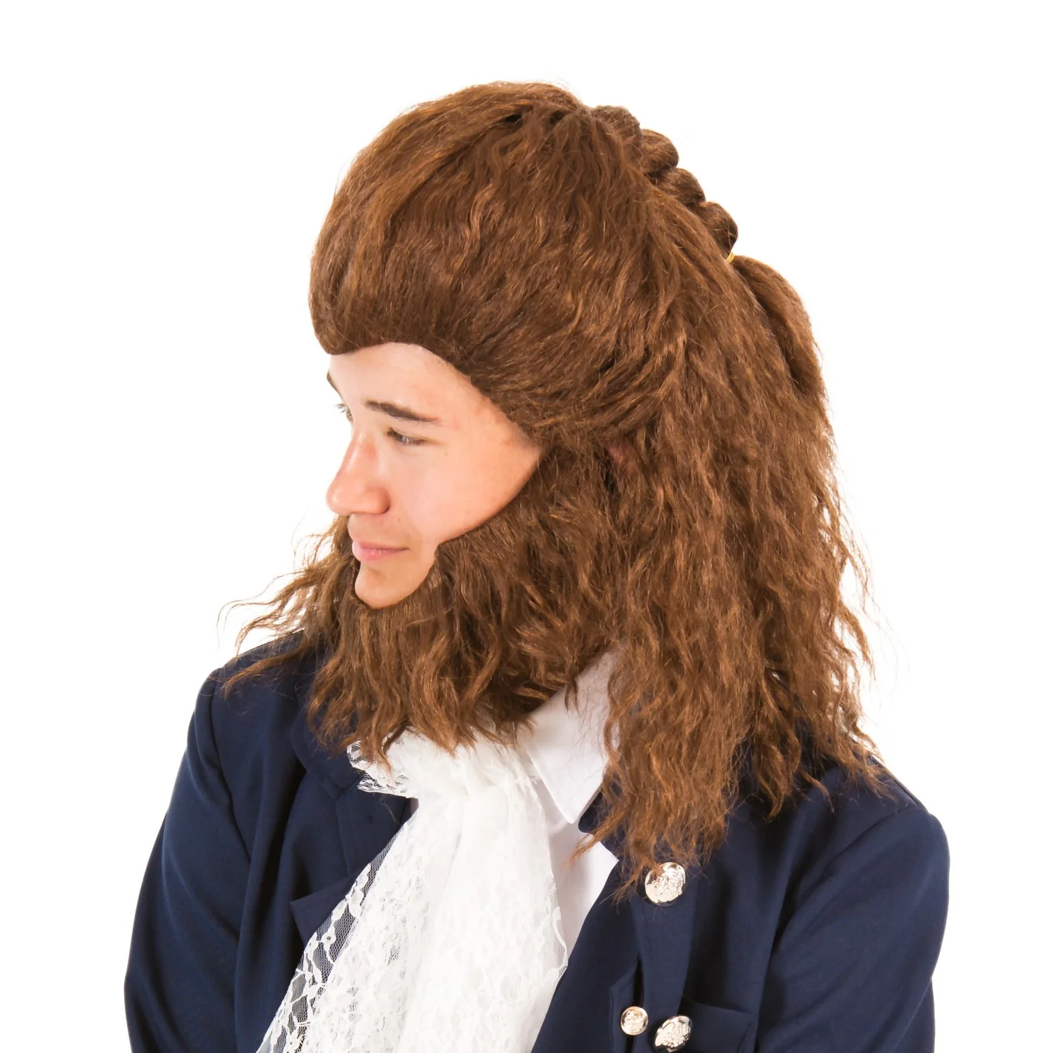 Adult Beast Movie Halloween Cosplay Costume Wig and Beard Set - Image 8
