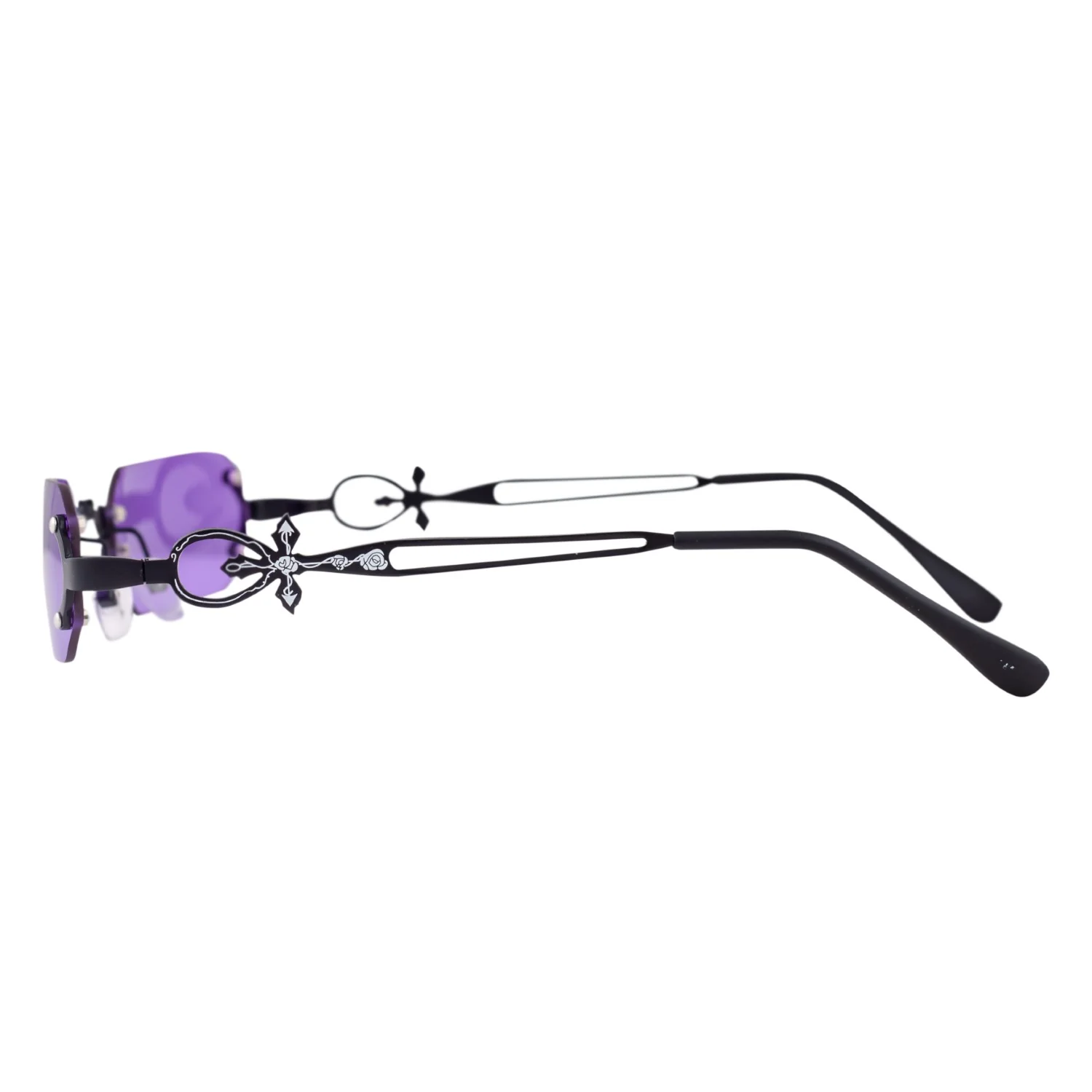 Adult Halloween Accessory Gothic Vampire Glasses - Image 3
