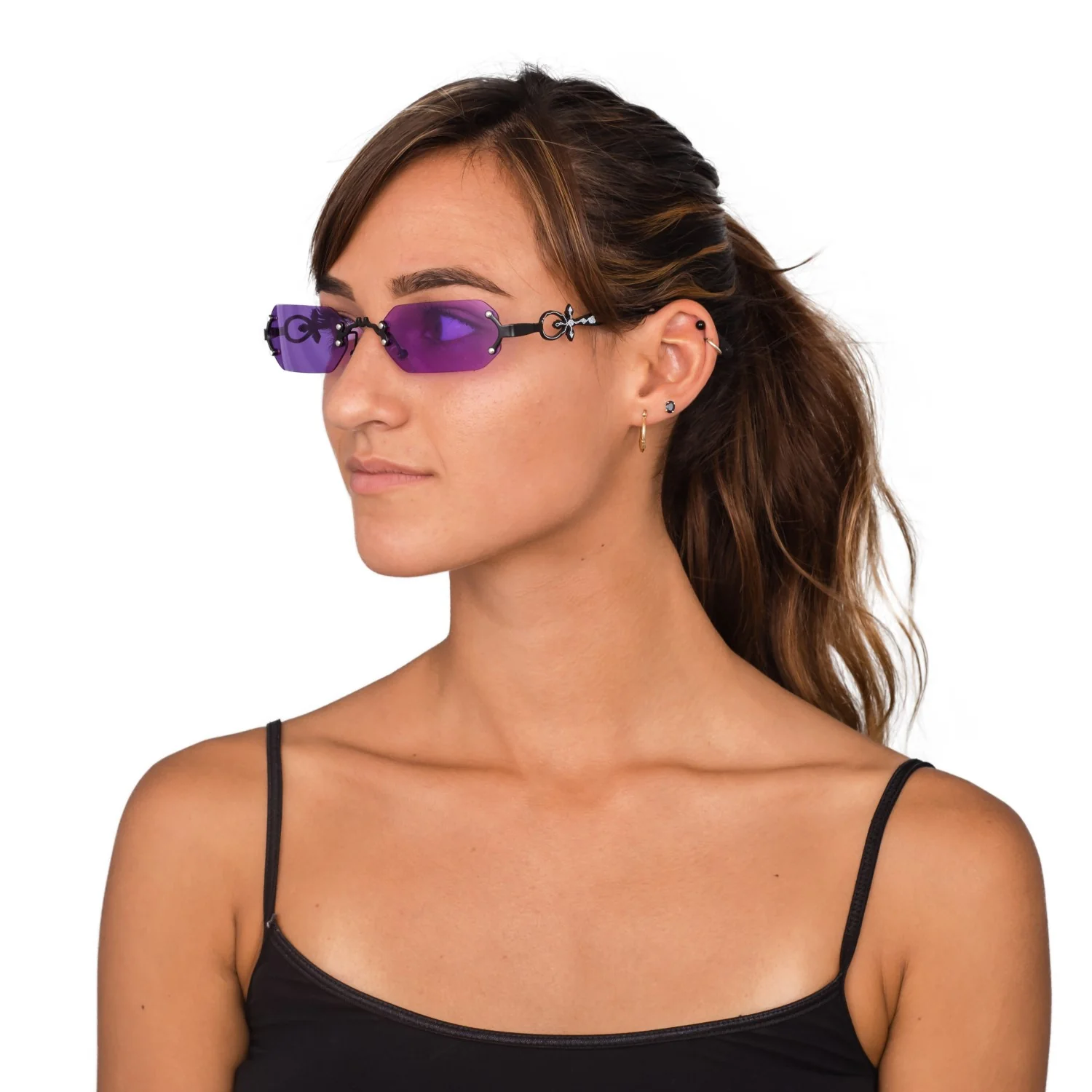 Adult Halloween Accessory Gothic Vampire Glasses - Image 4