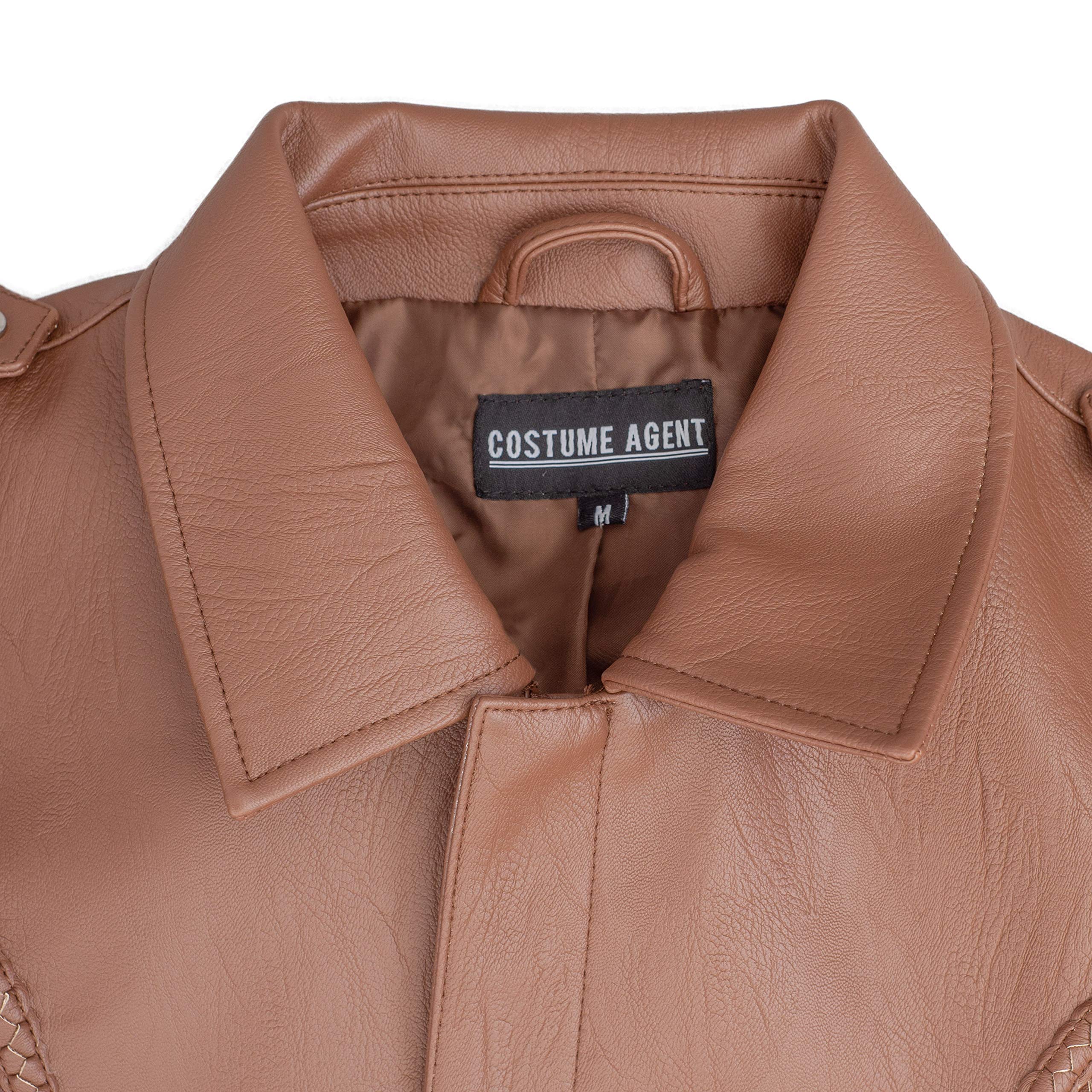 Cowboy Traditional Leather Western Jacket with Fringe Halloween Costume - Image 3