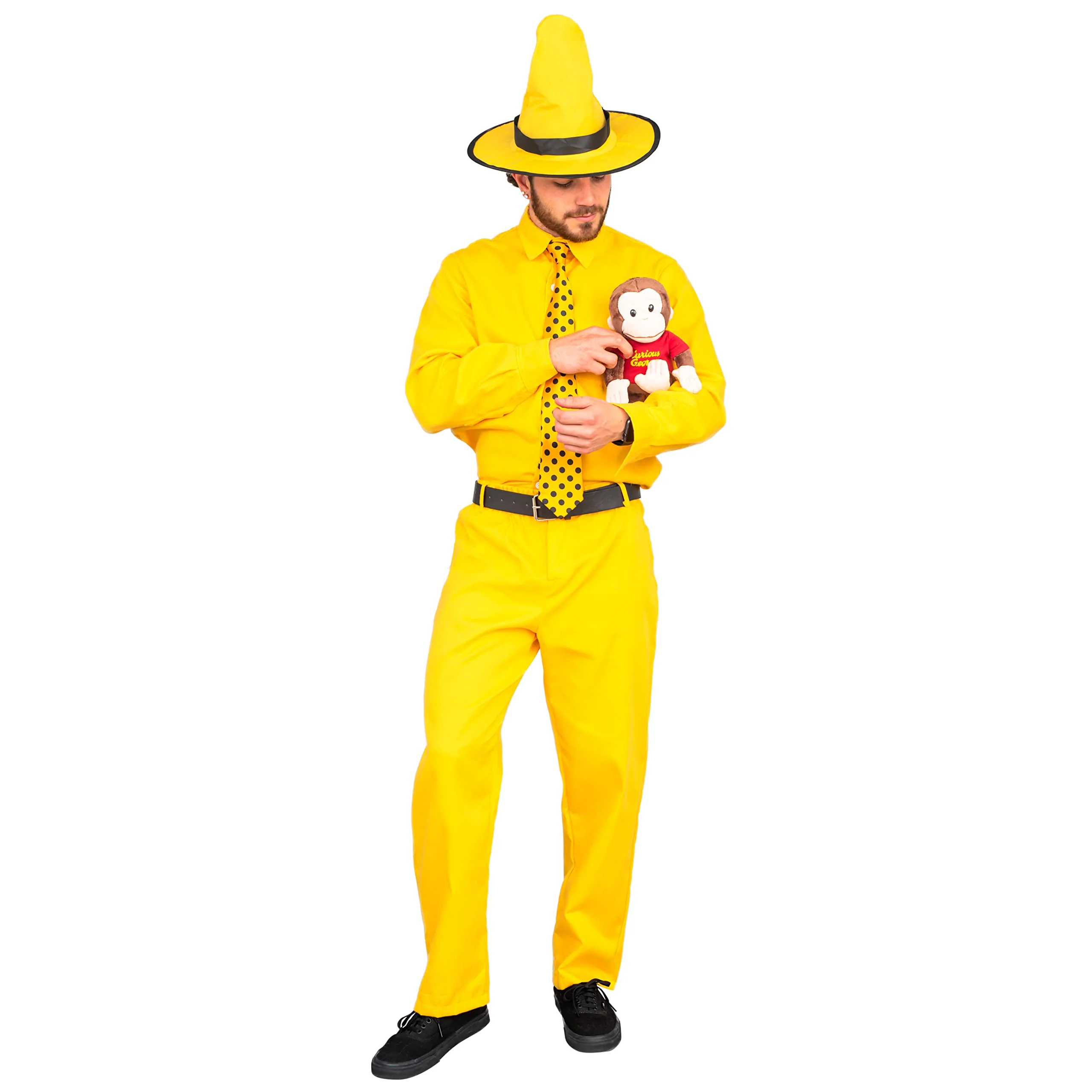 Deluxe Curious George Man In The Yellow Hat Costume Set - Image 3