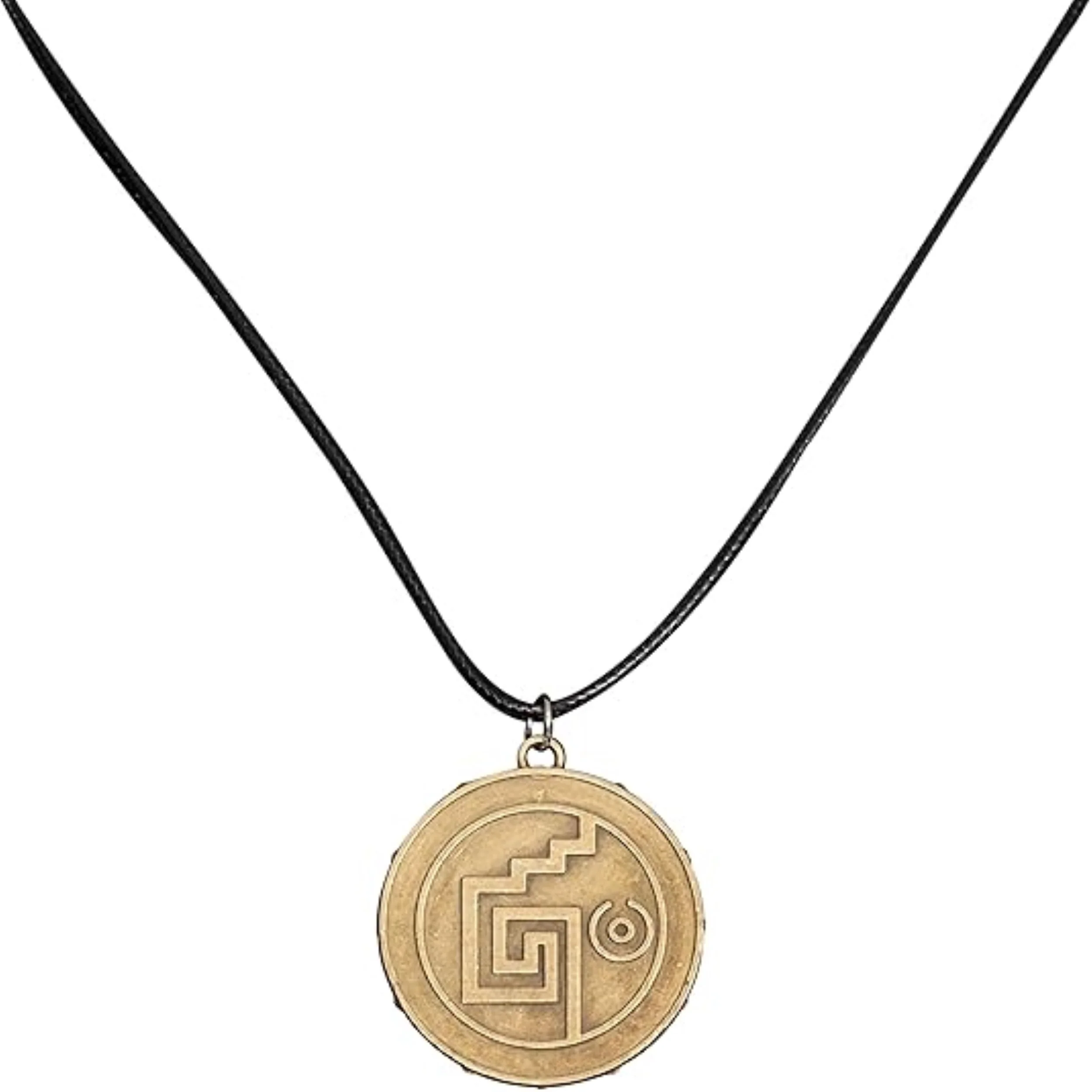 Cursed Pirates Aztec Coin Medallion Necklace Halloween Cosplay Costume Accessory - Image 4