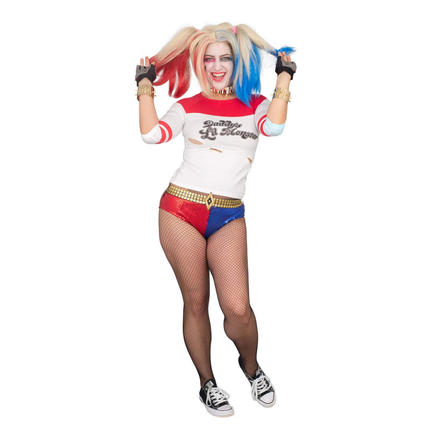 Daddy's Little Monster Raglan T-shirt - Image 5